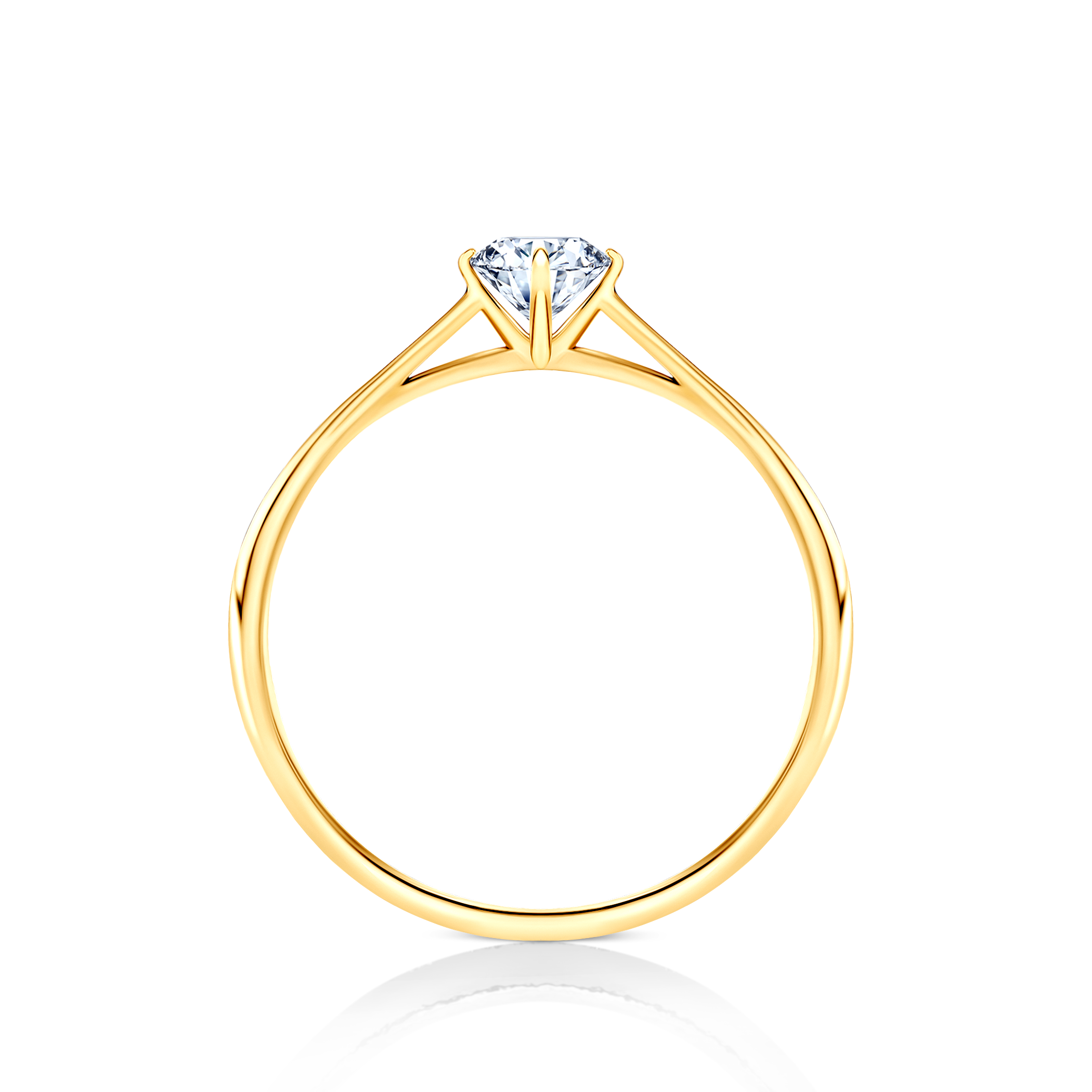 Verlobungsring The Light: Gold, Labordiamant
