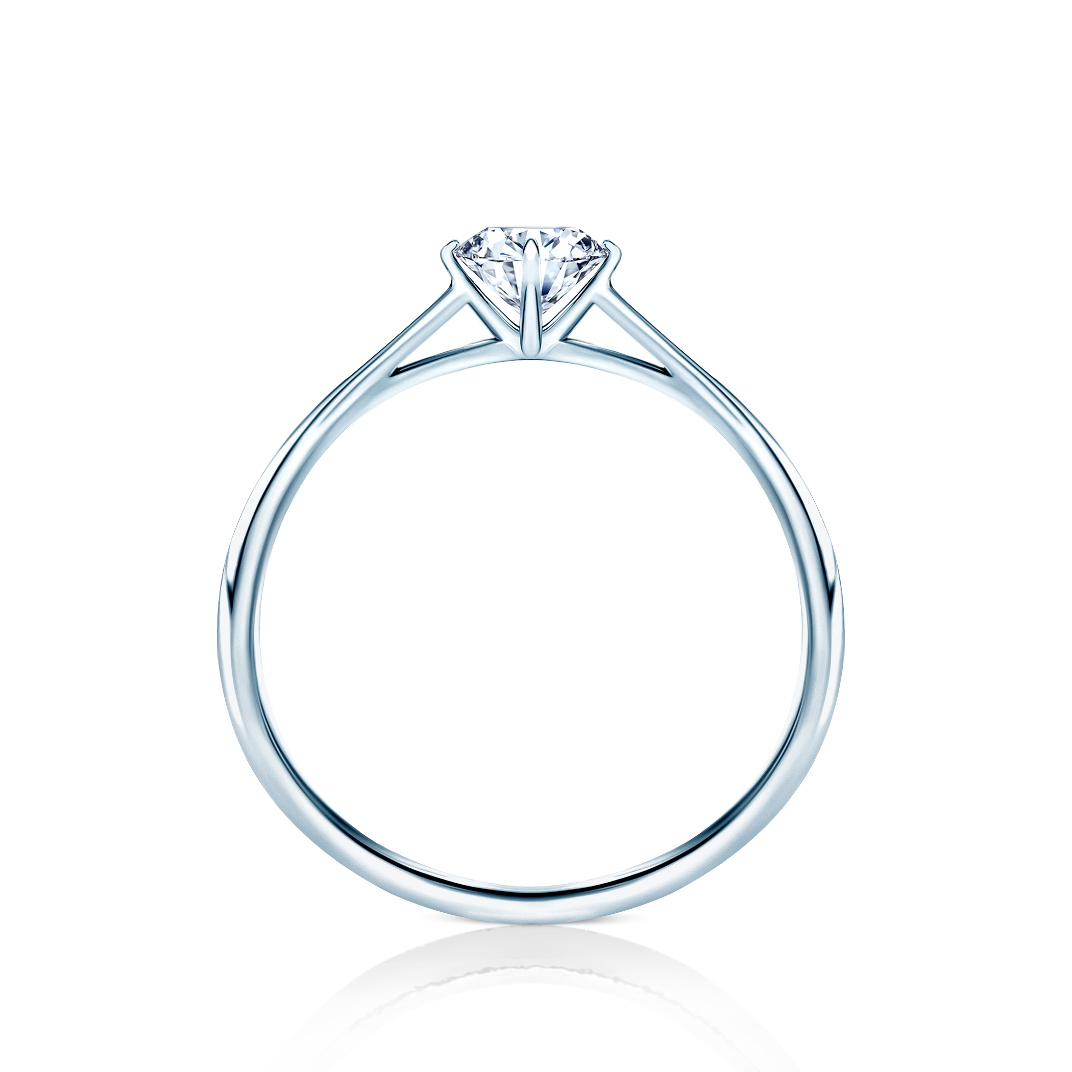 Verlobungsring The Light: Weißgold, Labordiamant