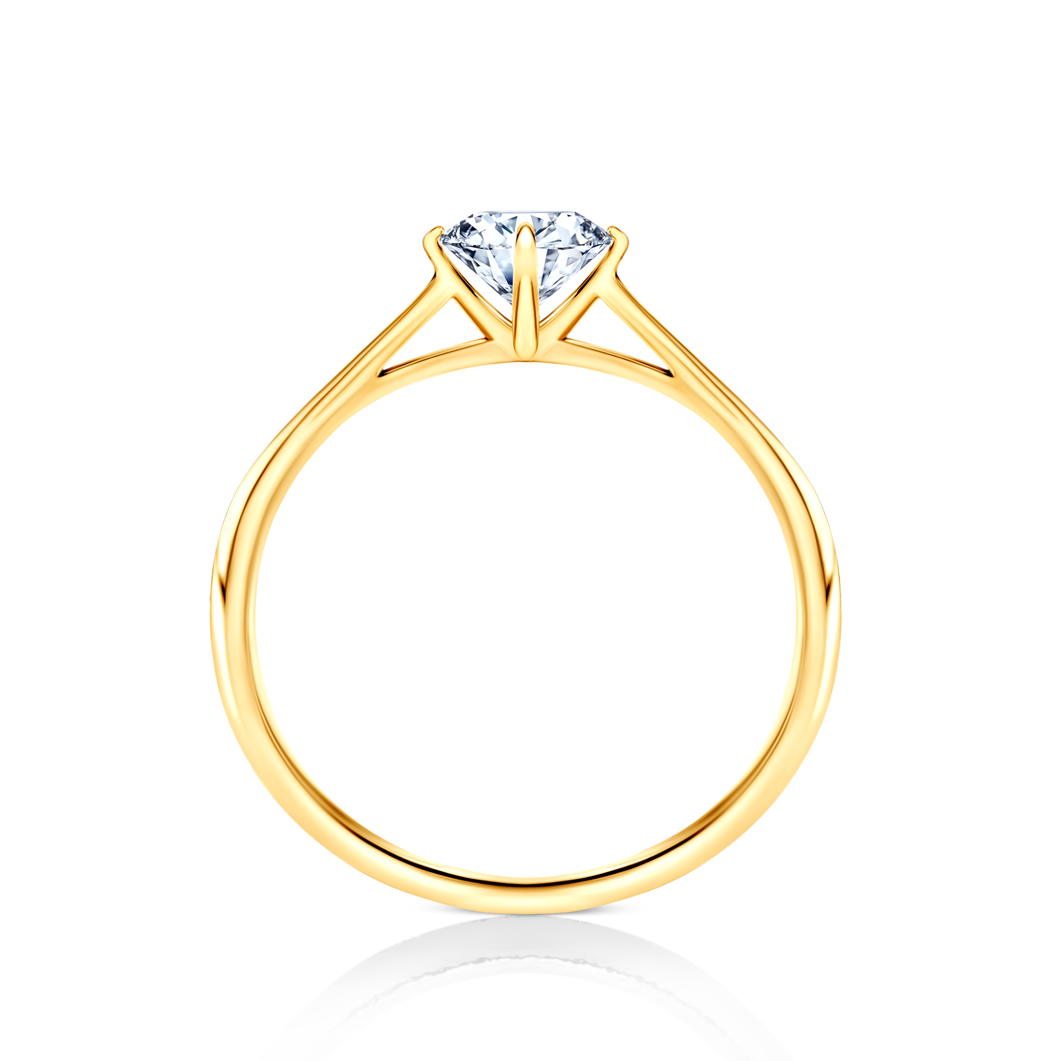 Verlobungsring The Light: Gold, Labordiamant