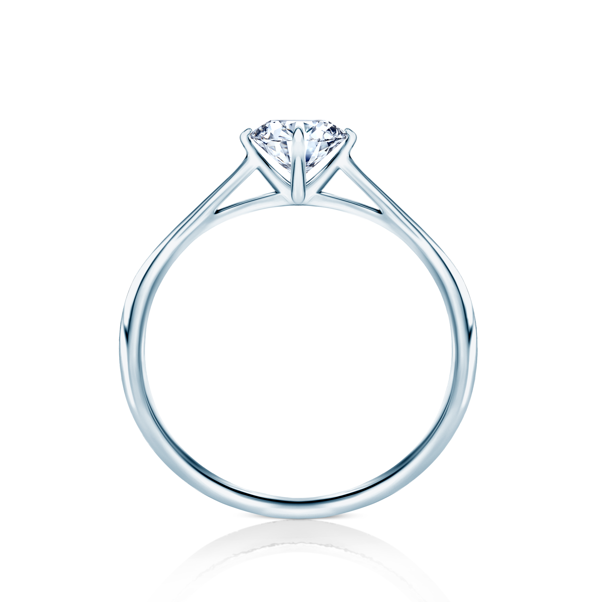 Verlobungsring The Light: Weißgold, Labordiamant