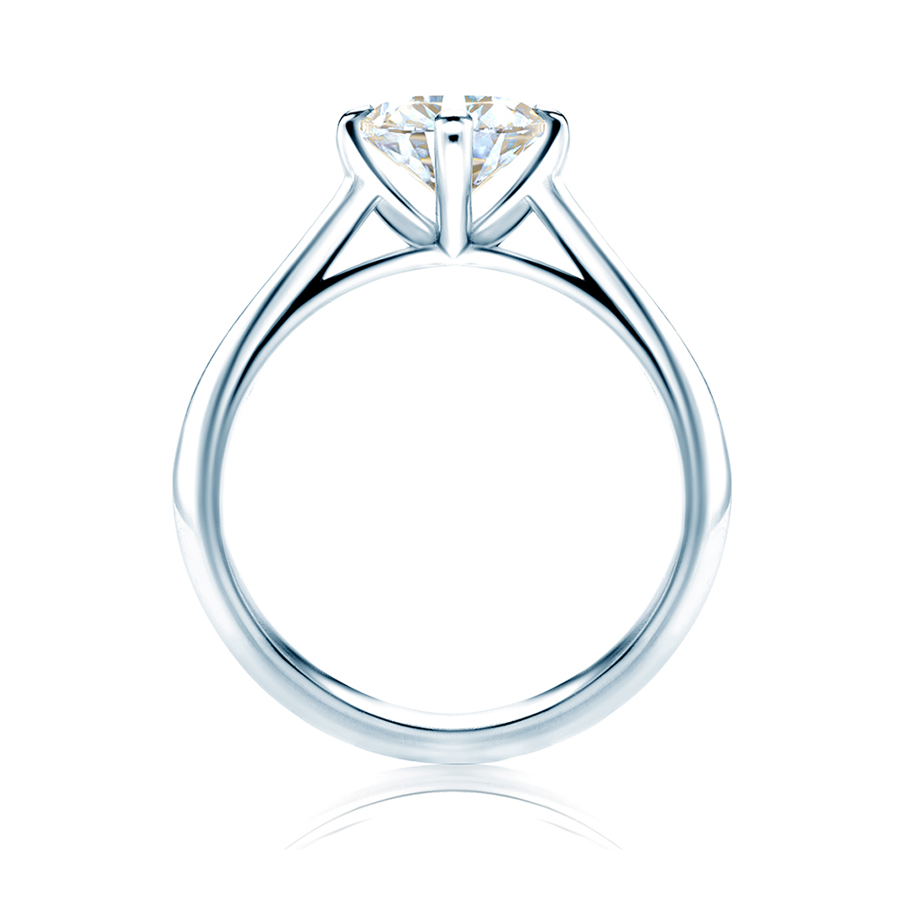 Verlobungsring The Light: Weißgold, Labordiamant