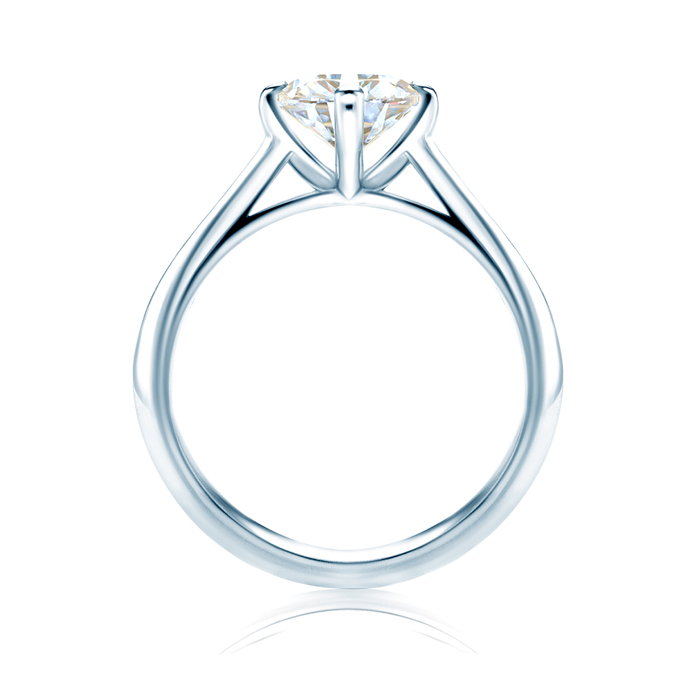 Verlobungsring The Light: Weißgold, Labordiamant