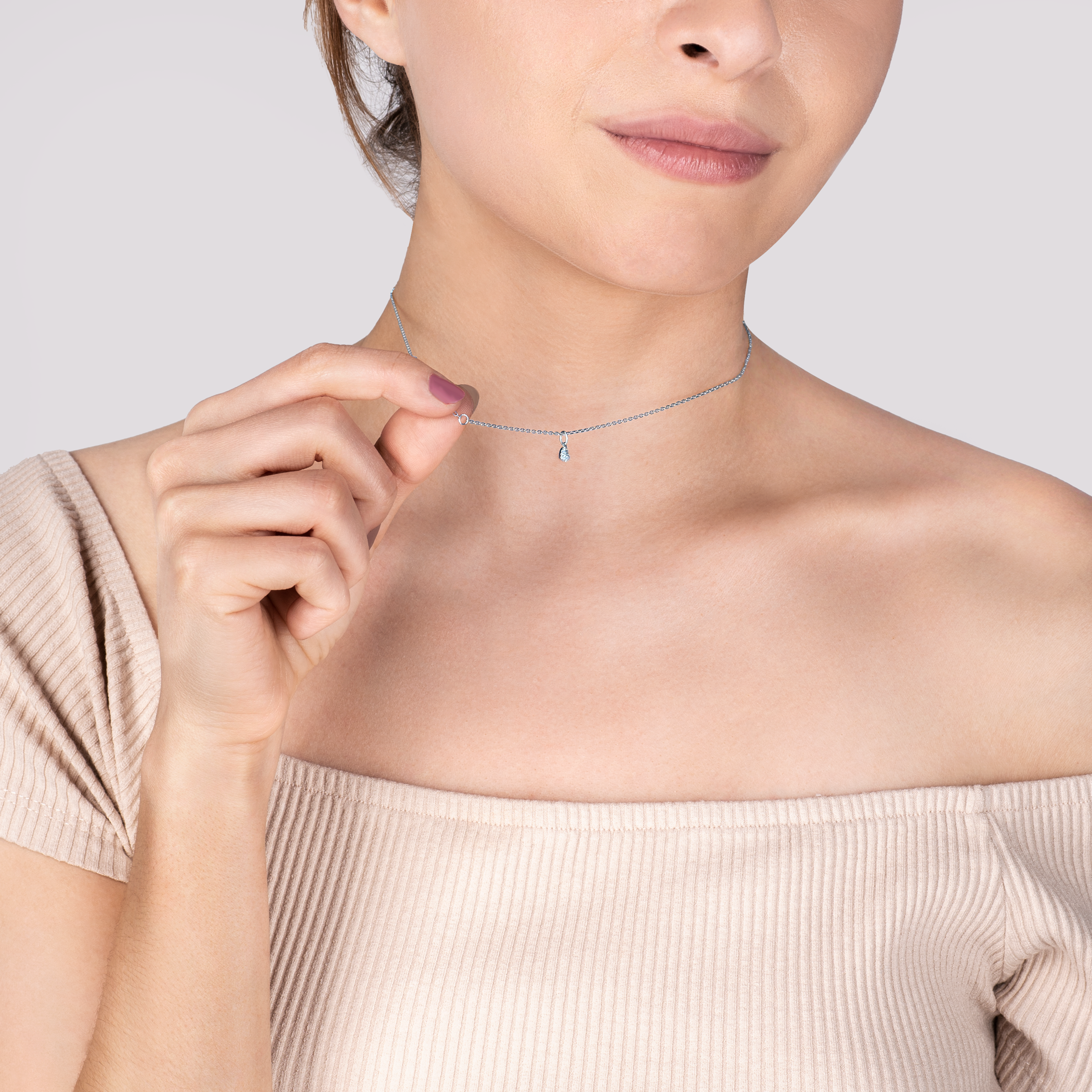 Zawieszka serce Savicki: białe złoto, diamenty