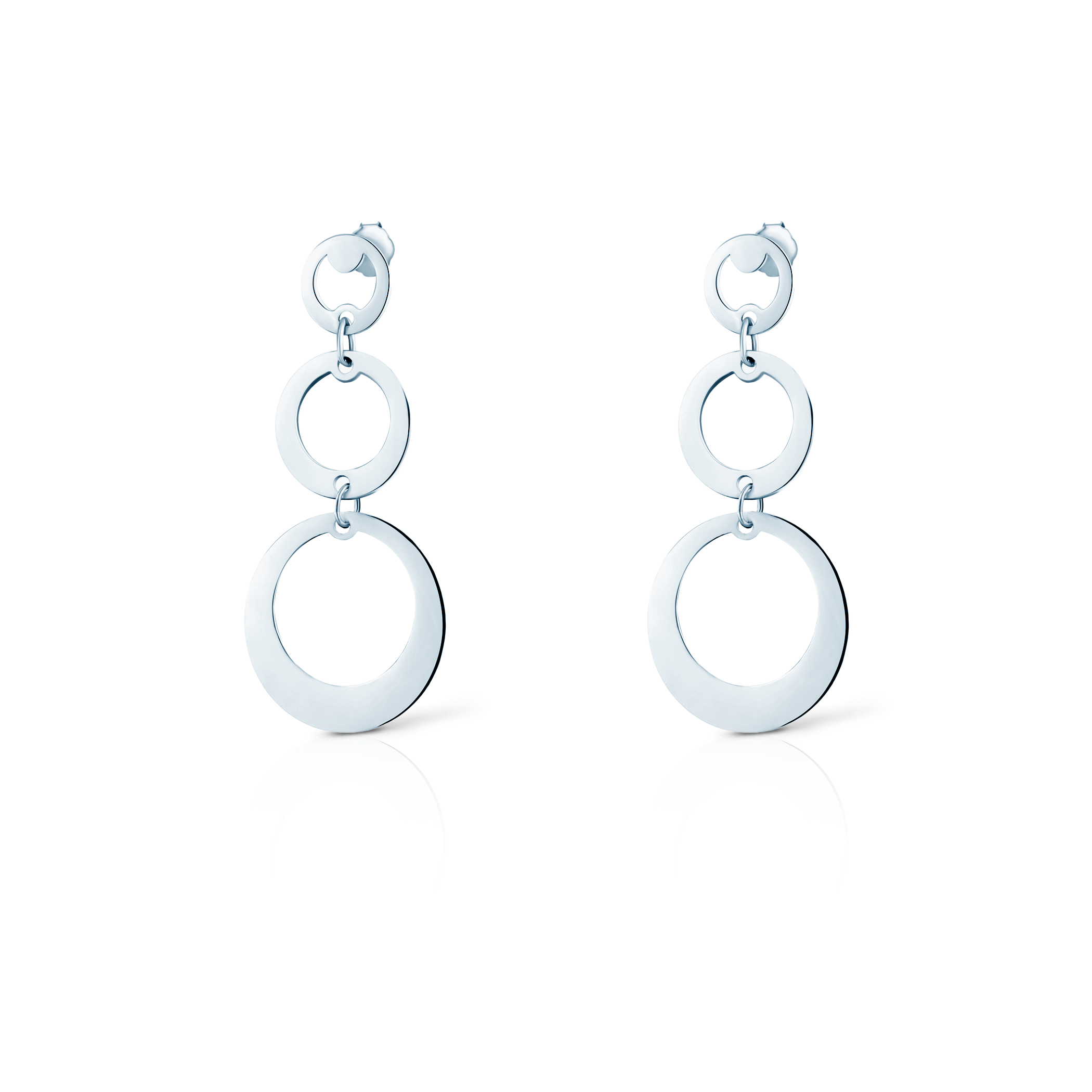 Kolczyki koła Savicki: srebrne - 3