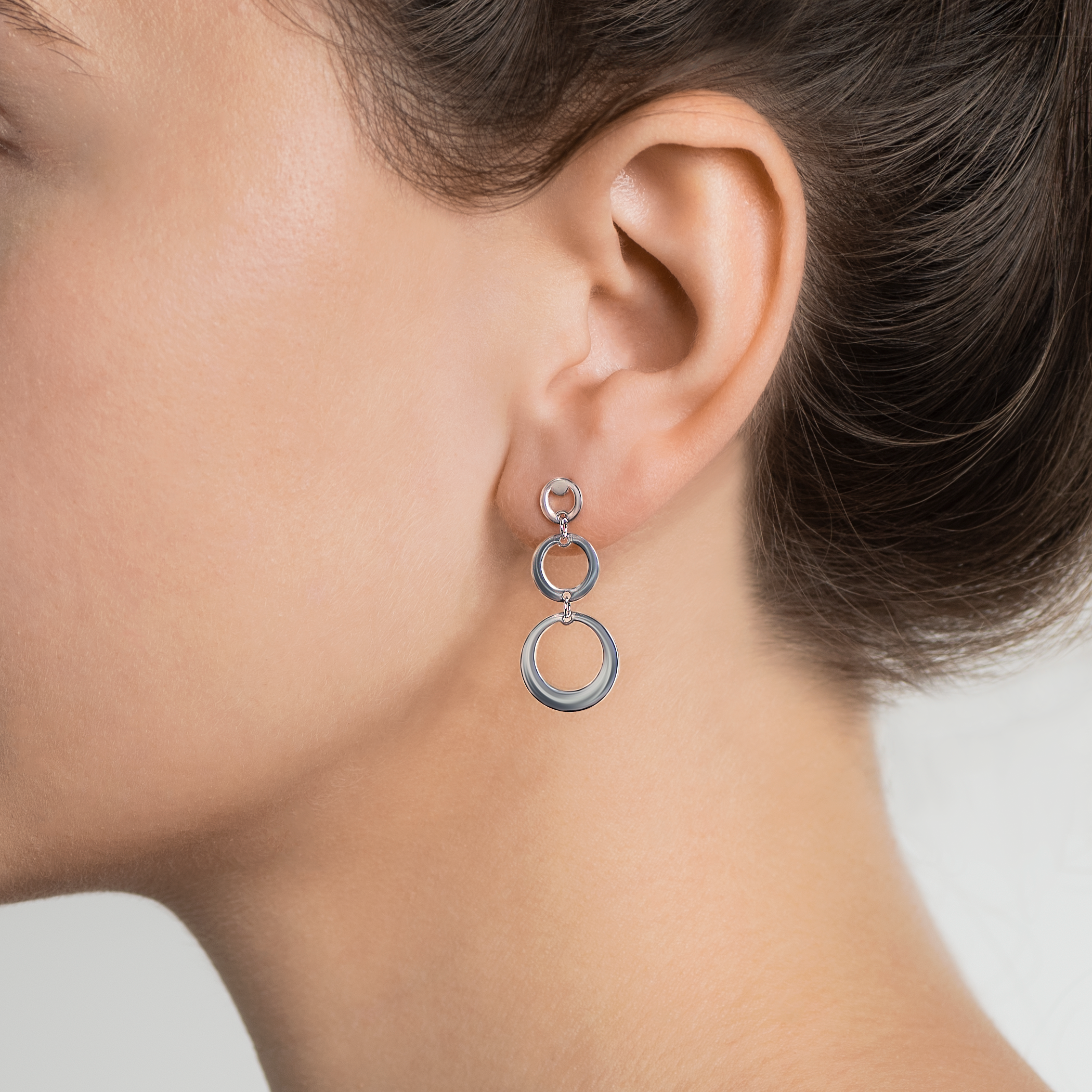 Kolczyki koła Savicki: srebrne - 6