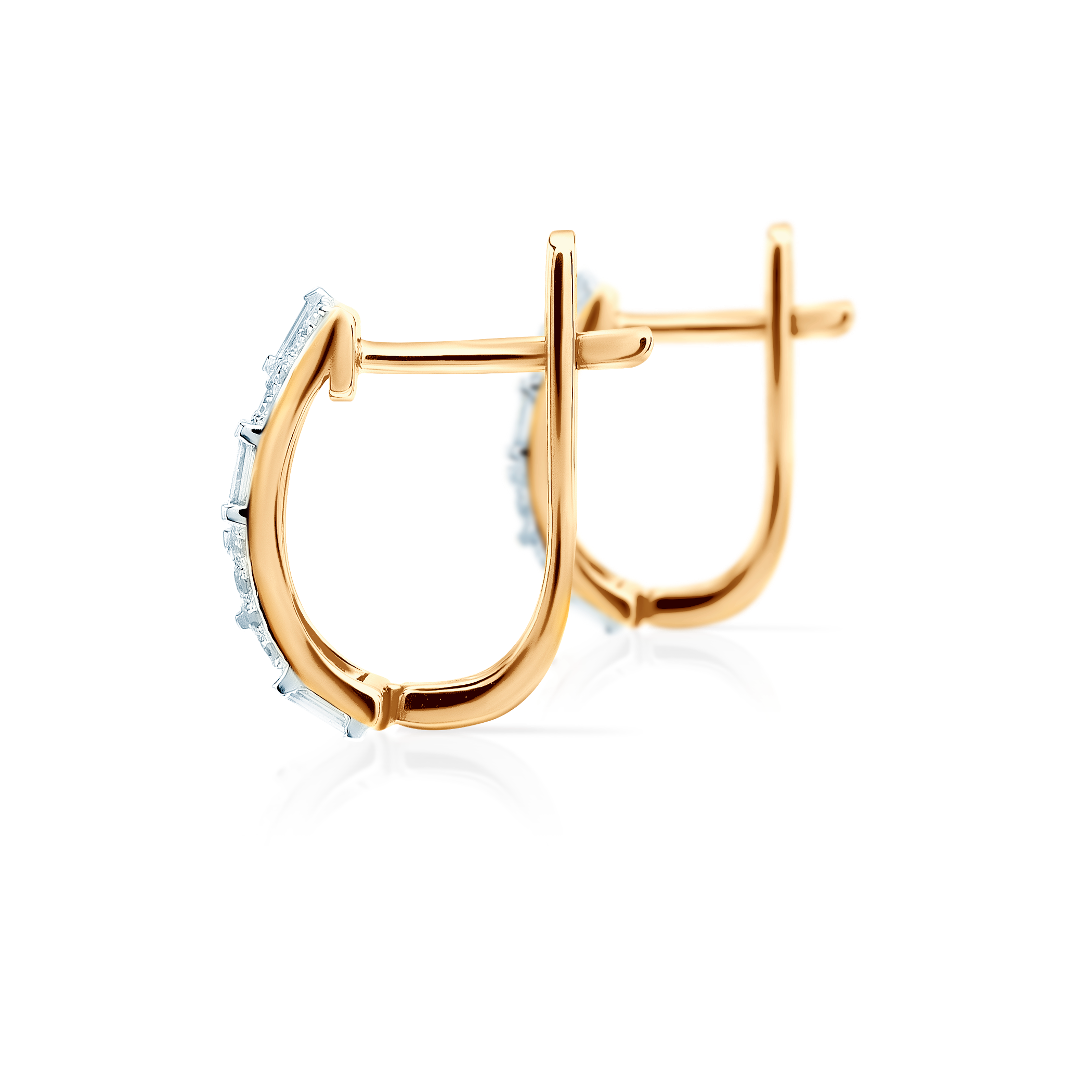 Kolczyki Savicki: złote, diamenty - 4