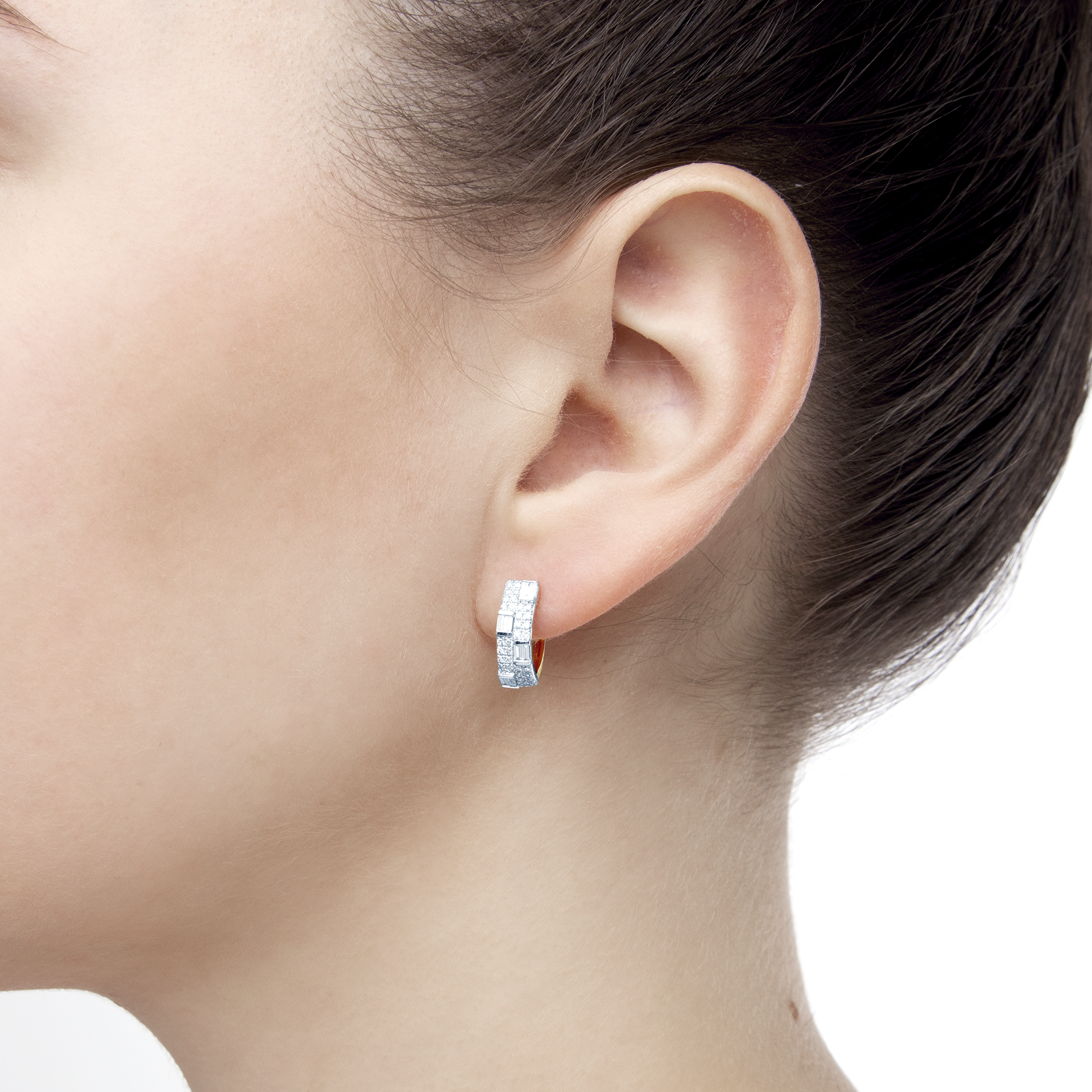 Kolczyki Savicki: złote, diamenty - 5