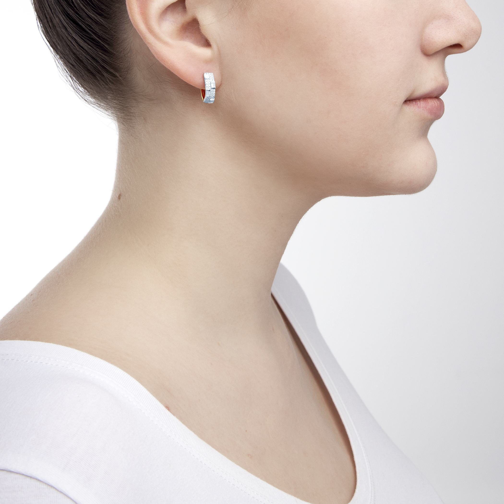 Kolczyki Savicki: złote, diamenty - 6