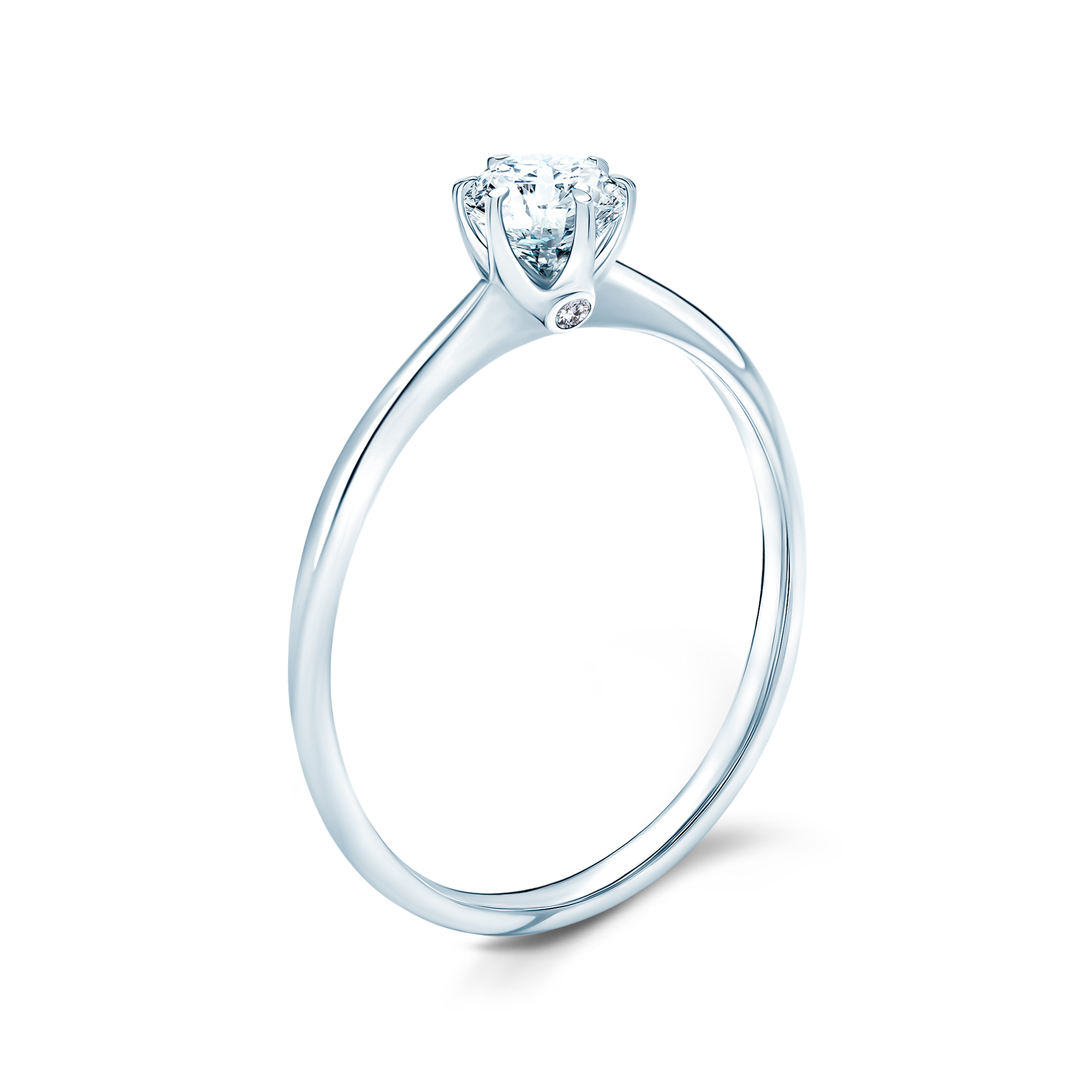 Pierścionek zaręczynowy The Journey: białe złoto, diament laboratoryjny - 4