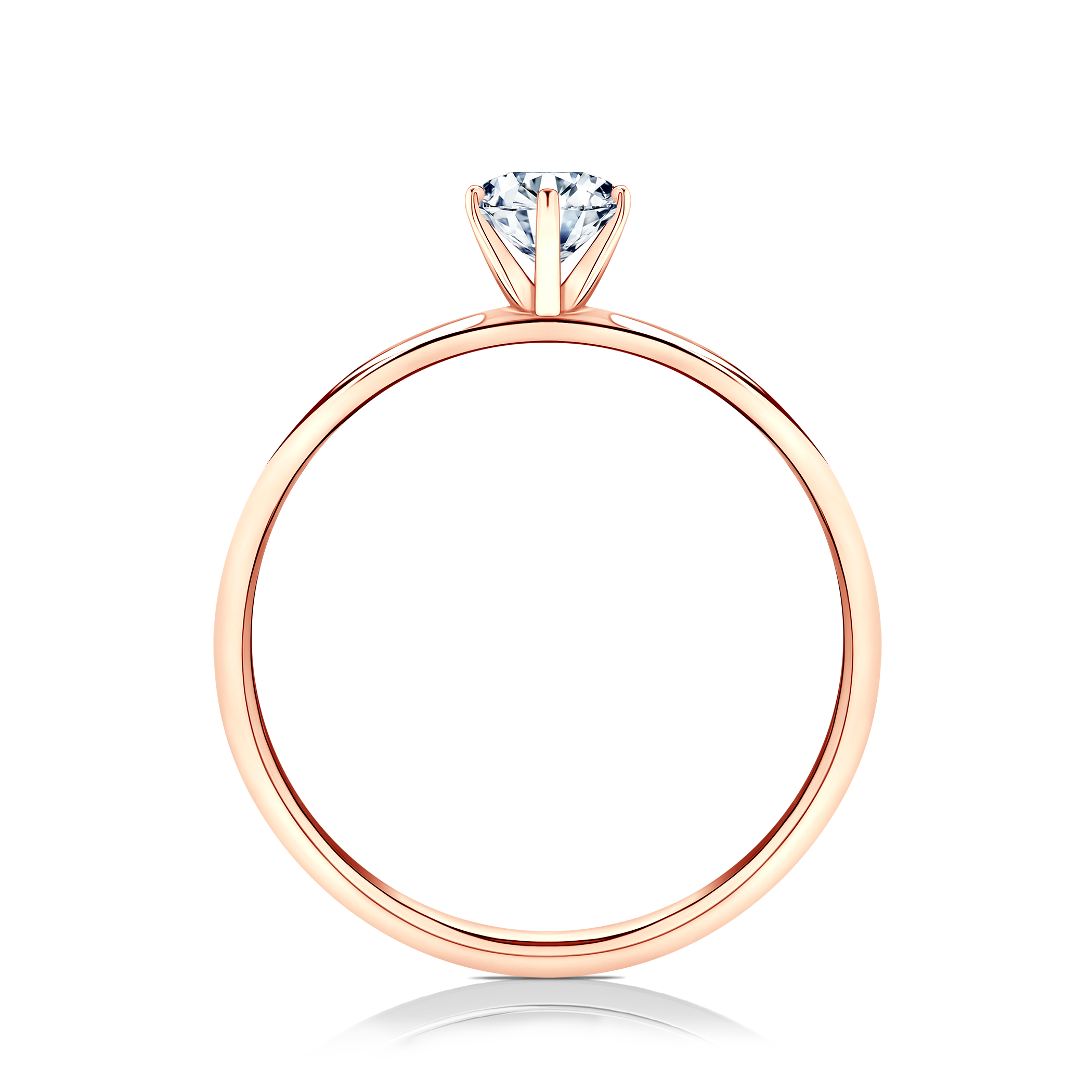 Verlobungsring SAVICKI: Roségold, Labordiamant