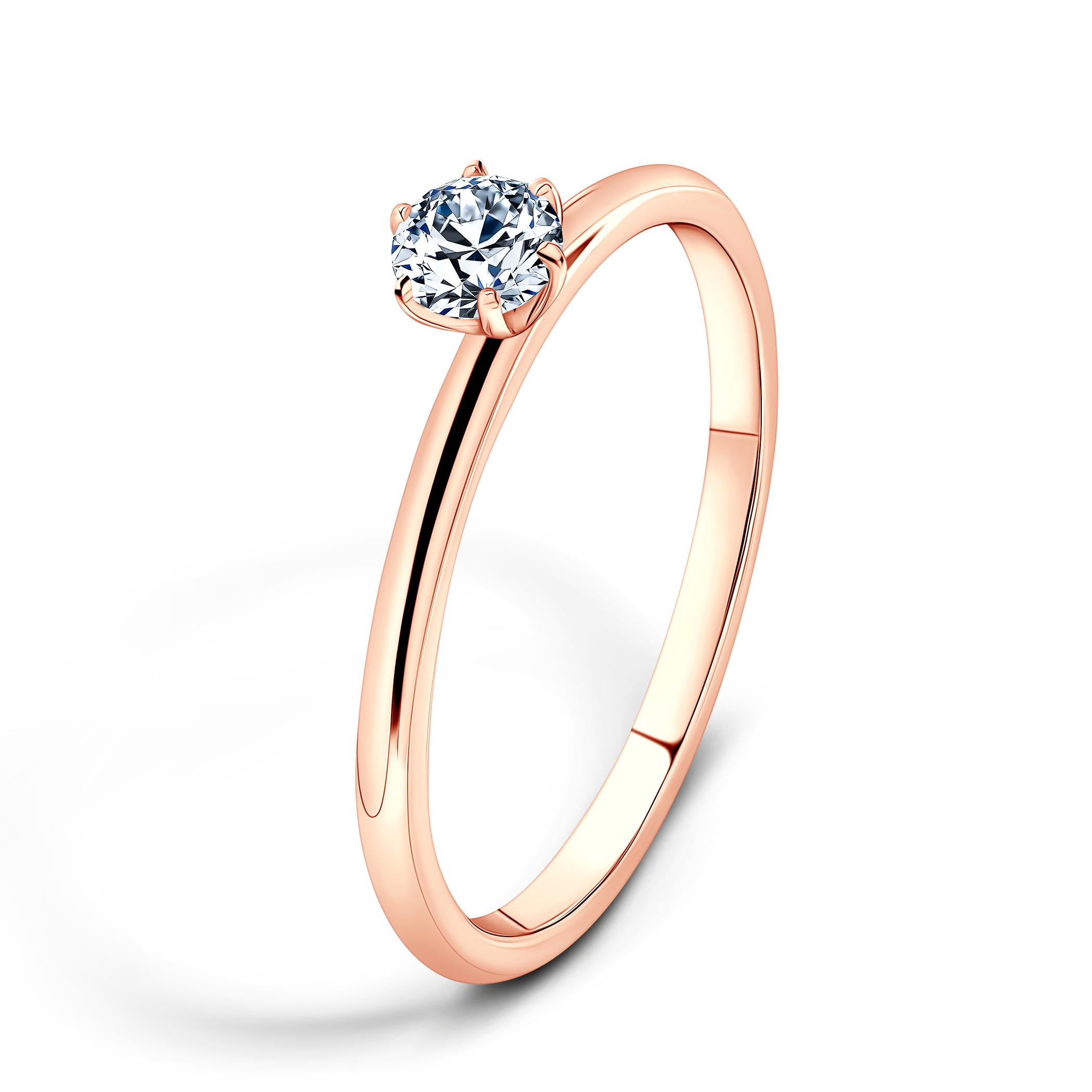 Verlobungsring SAVICKI: Roségold, Labordiamant