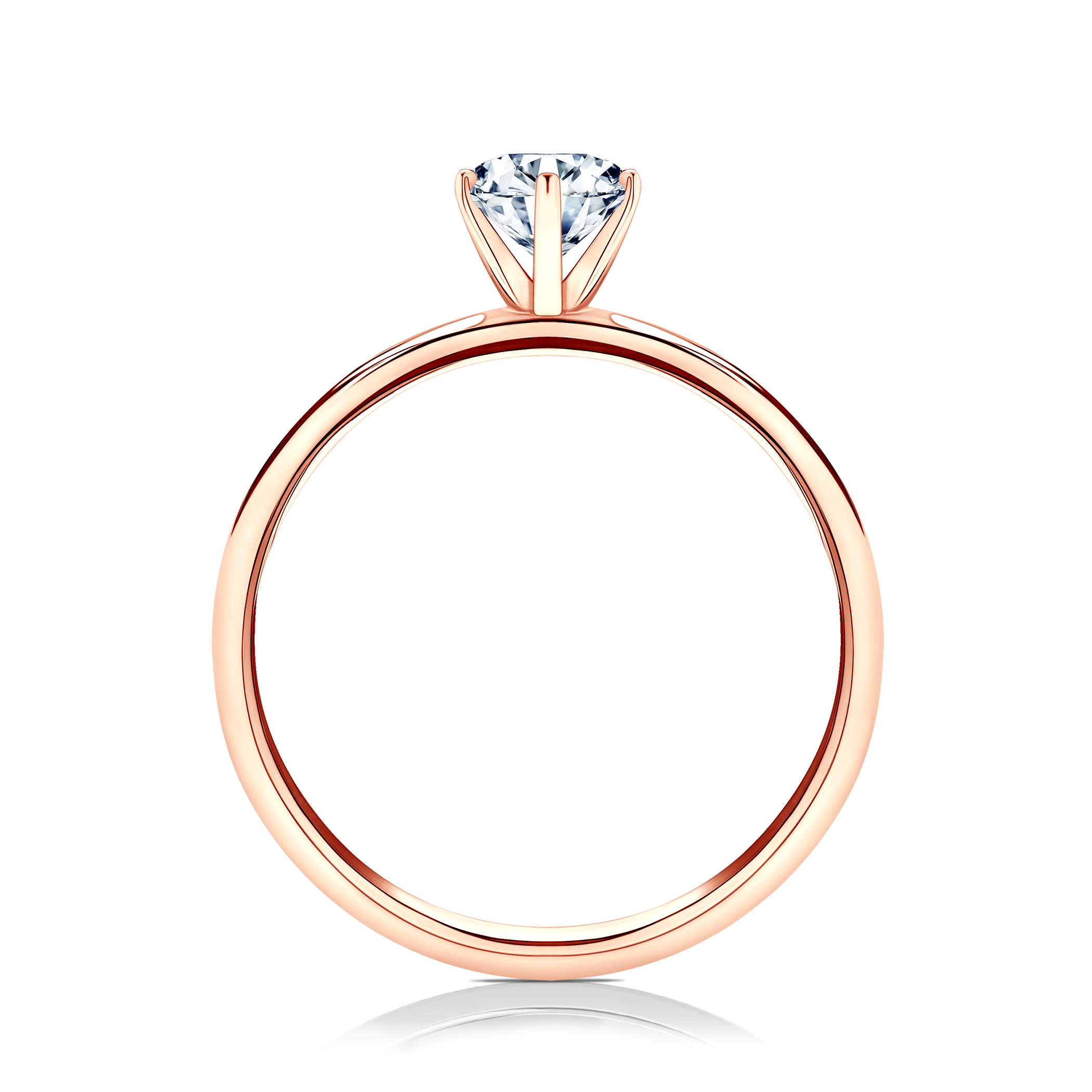 Verlobungsring SAVICKI: Roségold, Labordiamant