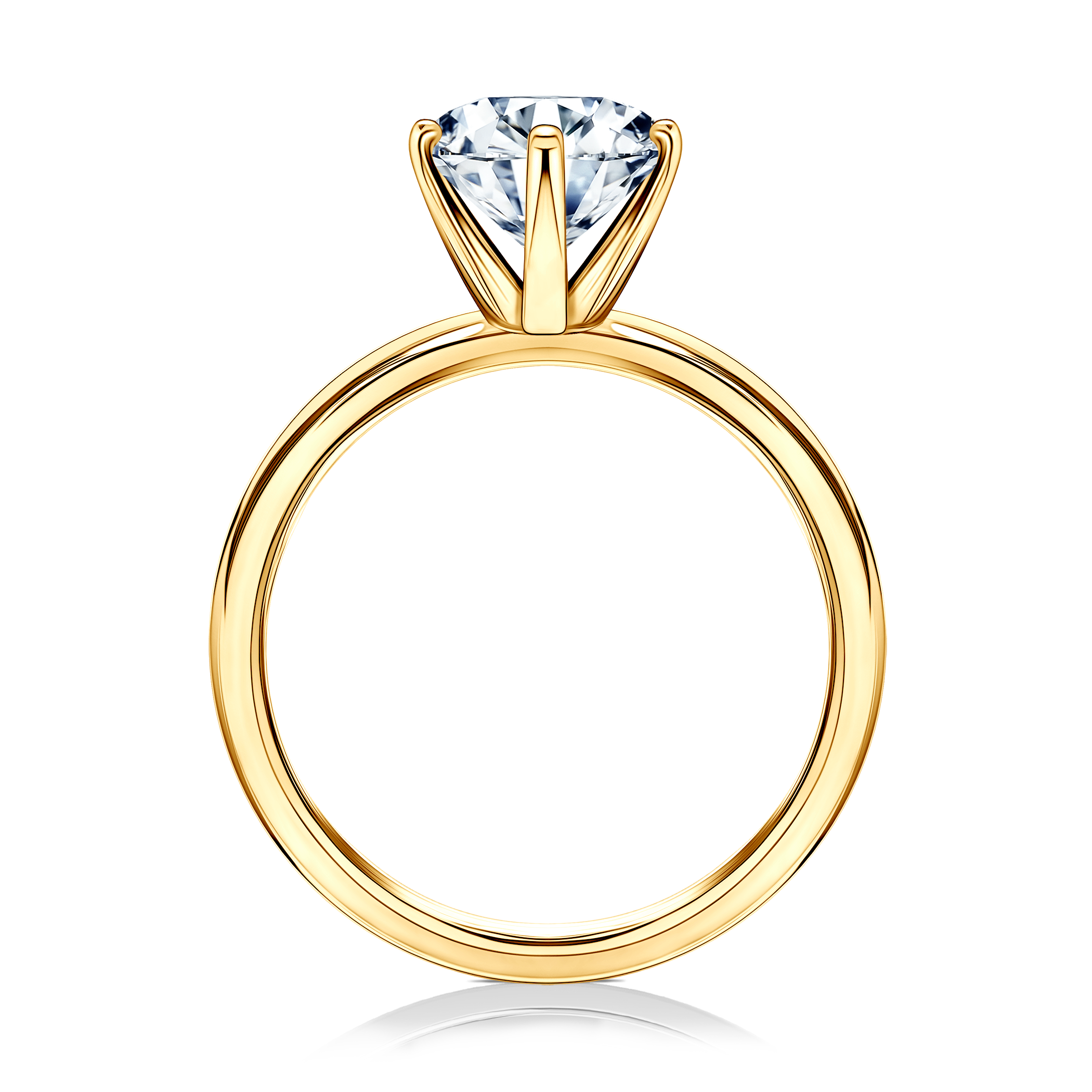 Pierścionek zaręczynowy SAVICKI: złoty, diament laboratoryjny - 3