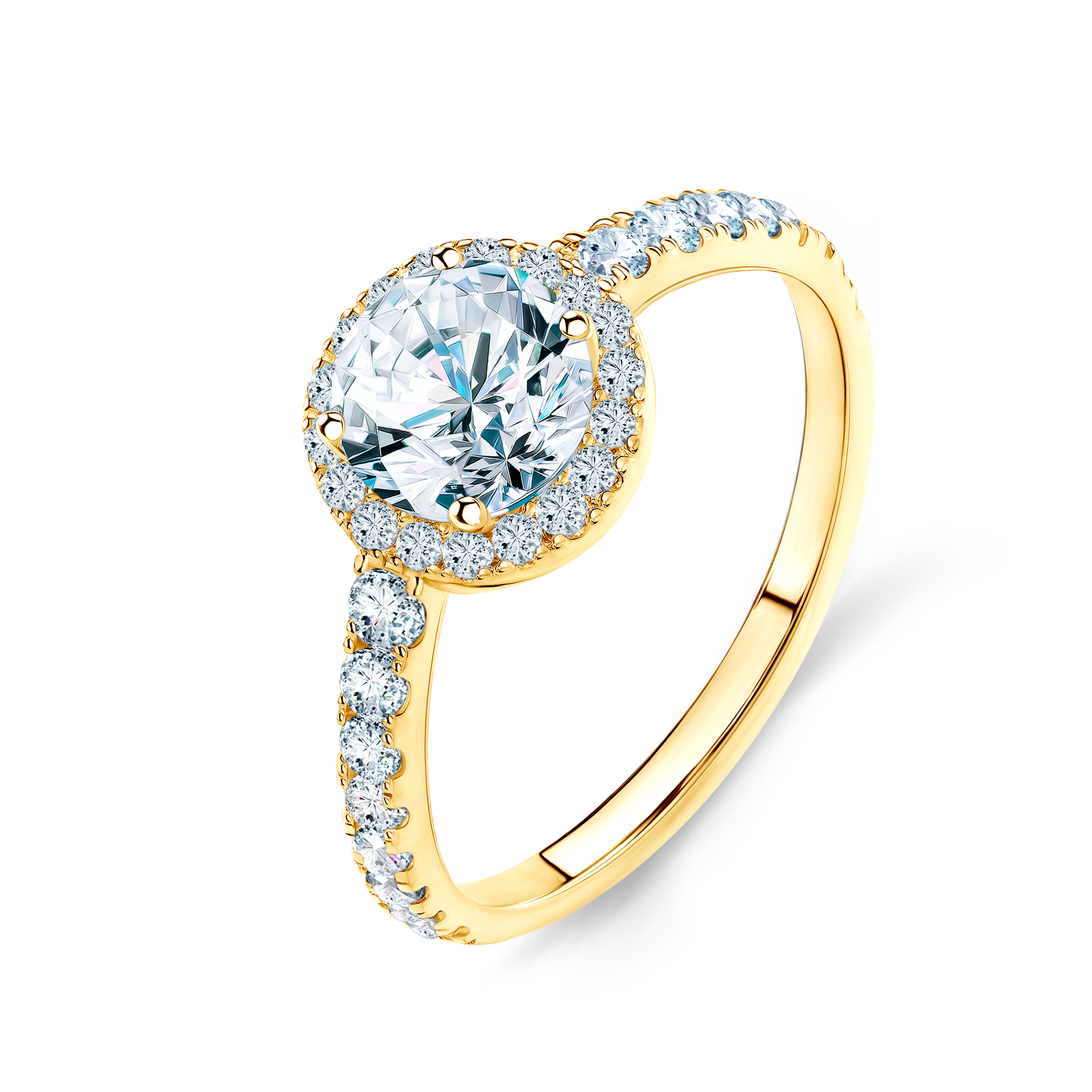 Pierścionek zaręczynowy This is Love: złoty, diament laboratoryjny - 4