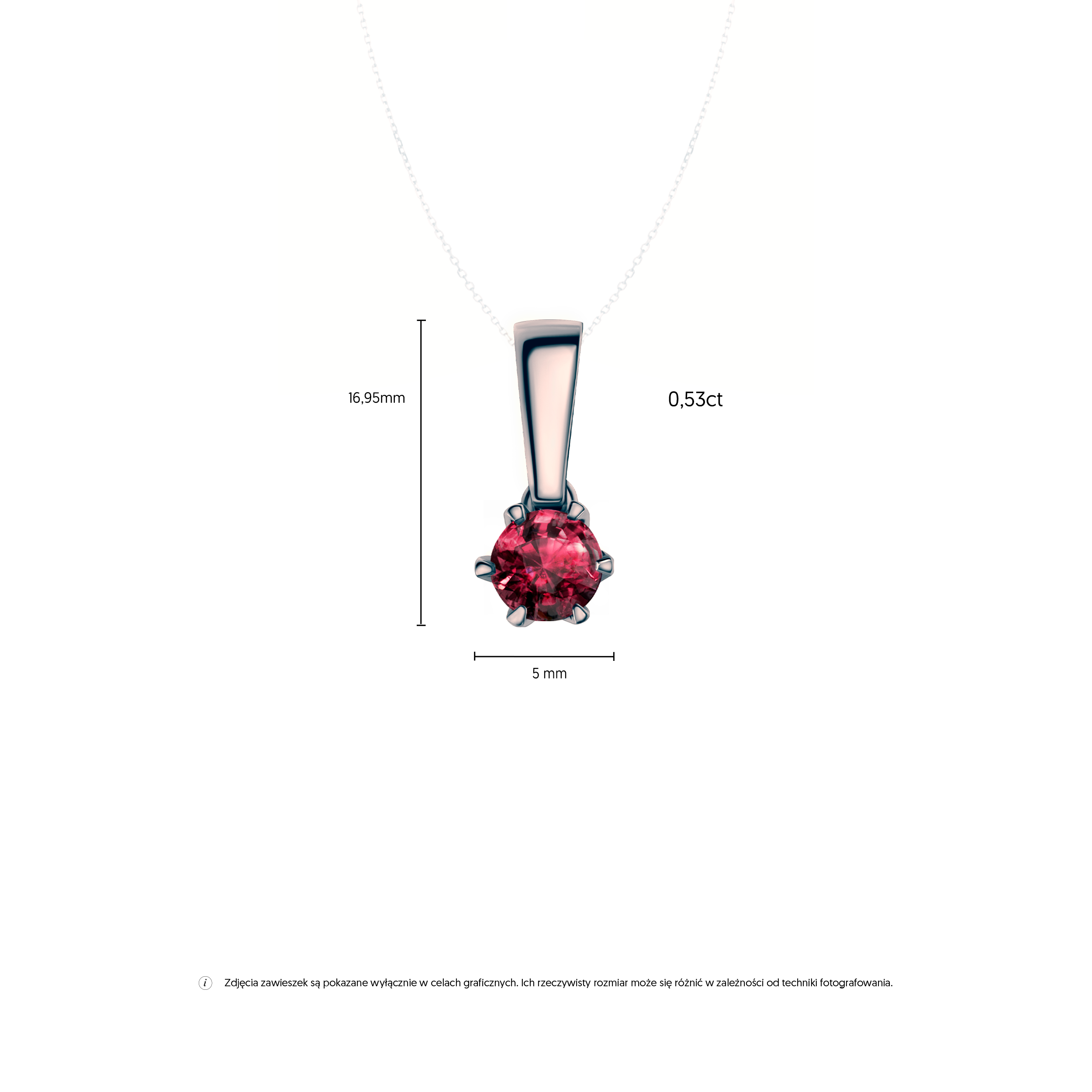 Anhänger The Journey: Schwarzes Gold, Rubin  - 5