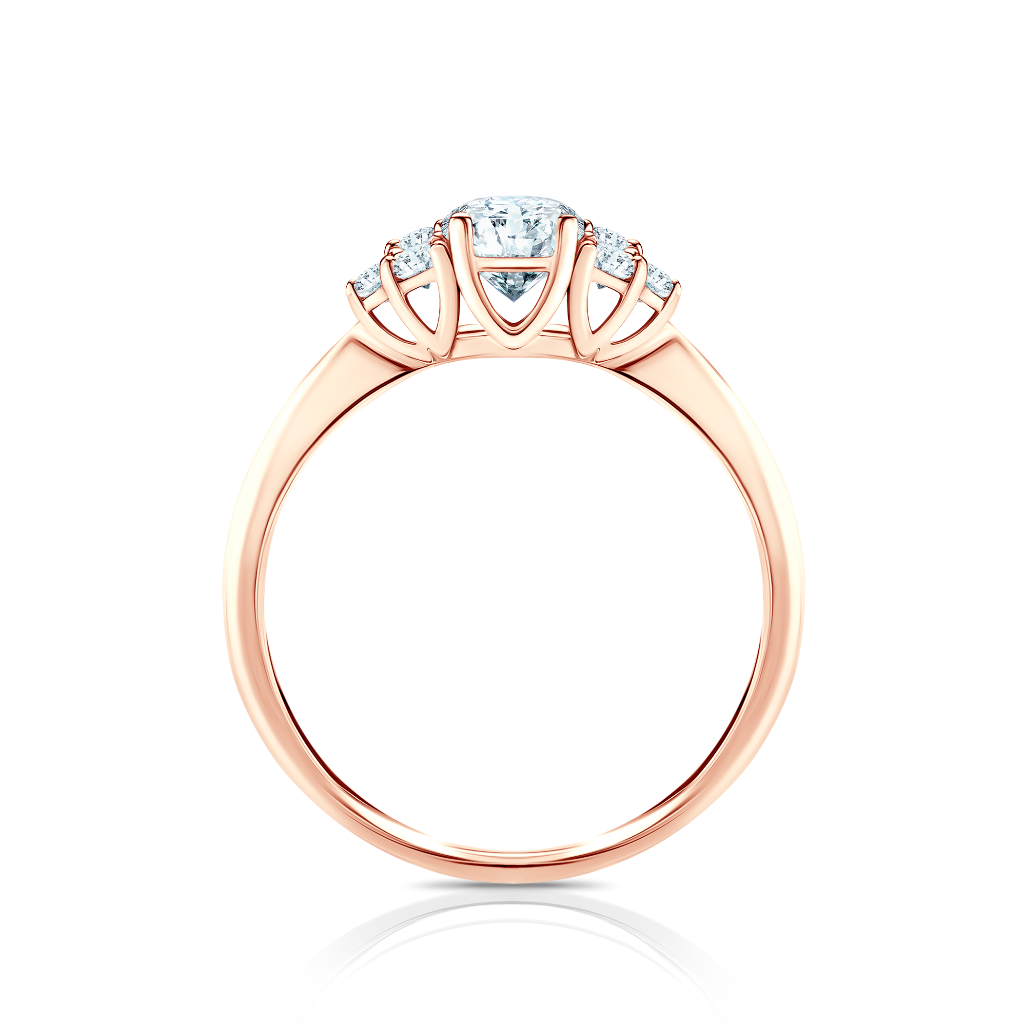 Verlobungsring Fairytale: Roségold, Labordiamant