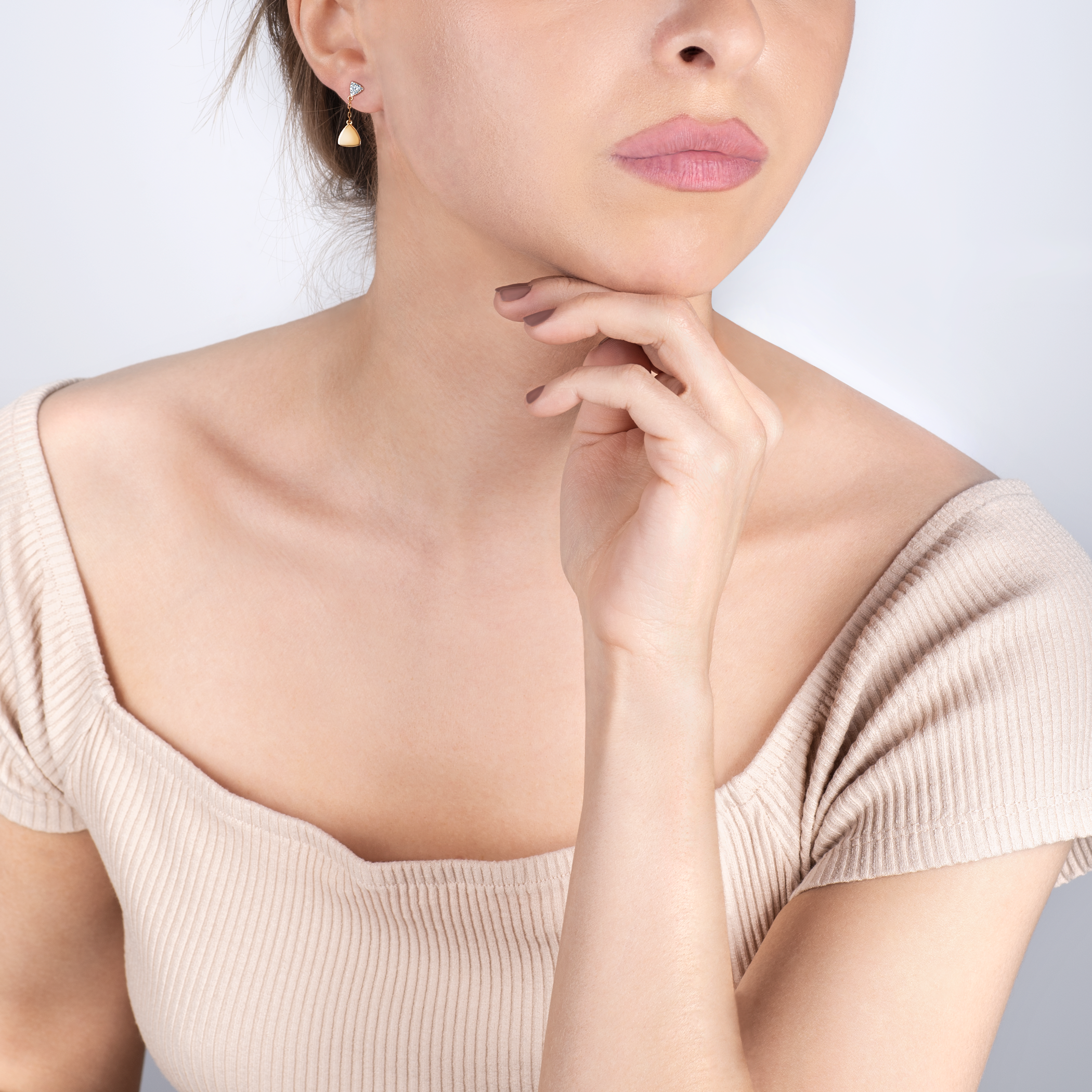 Ohrringe Savicki: Gold, Diamanten