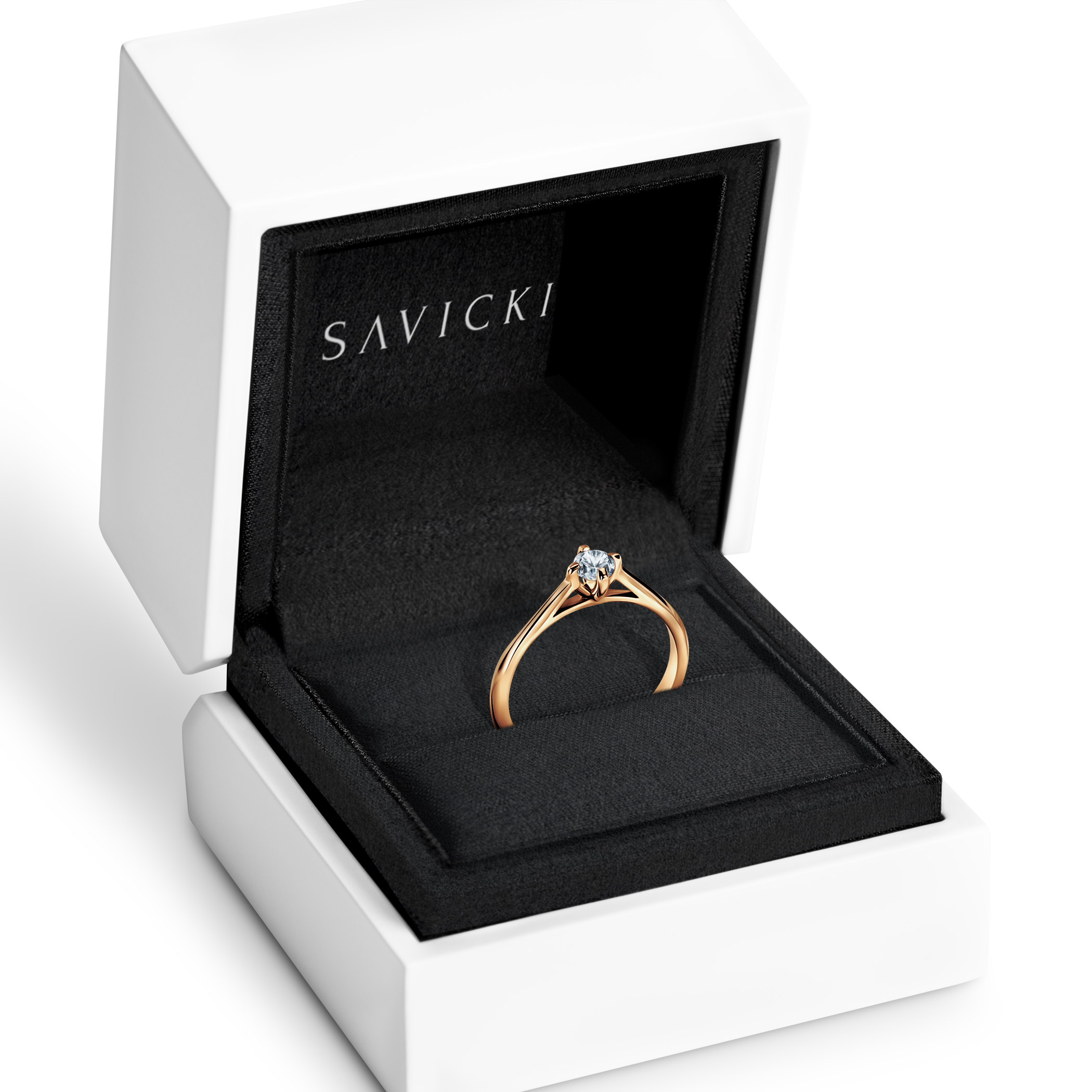 Verlobungsring The Light: Gold, Diamant - 7