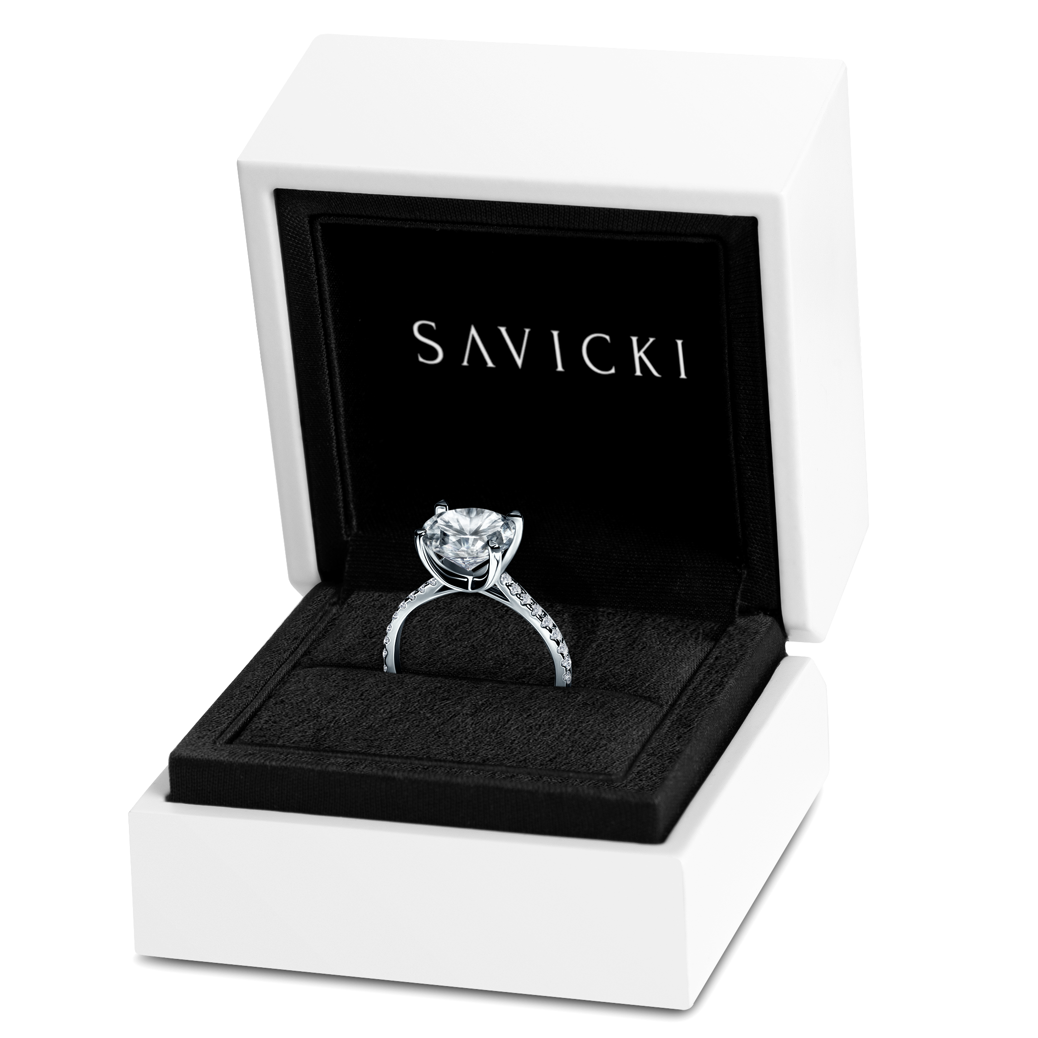 Pierścionek zaręczynowy Share Your Love: białe złoto