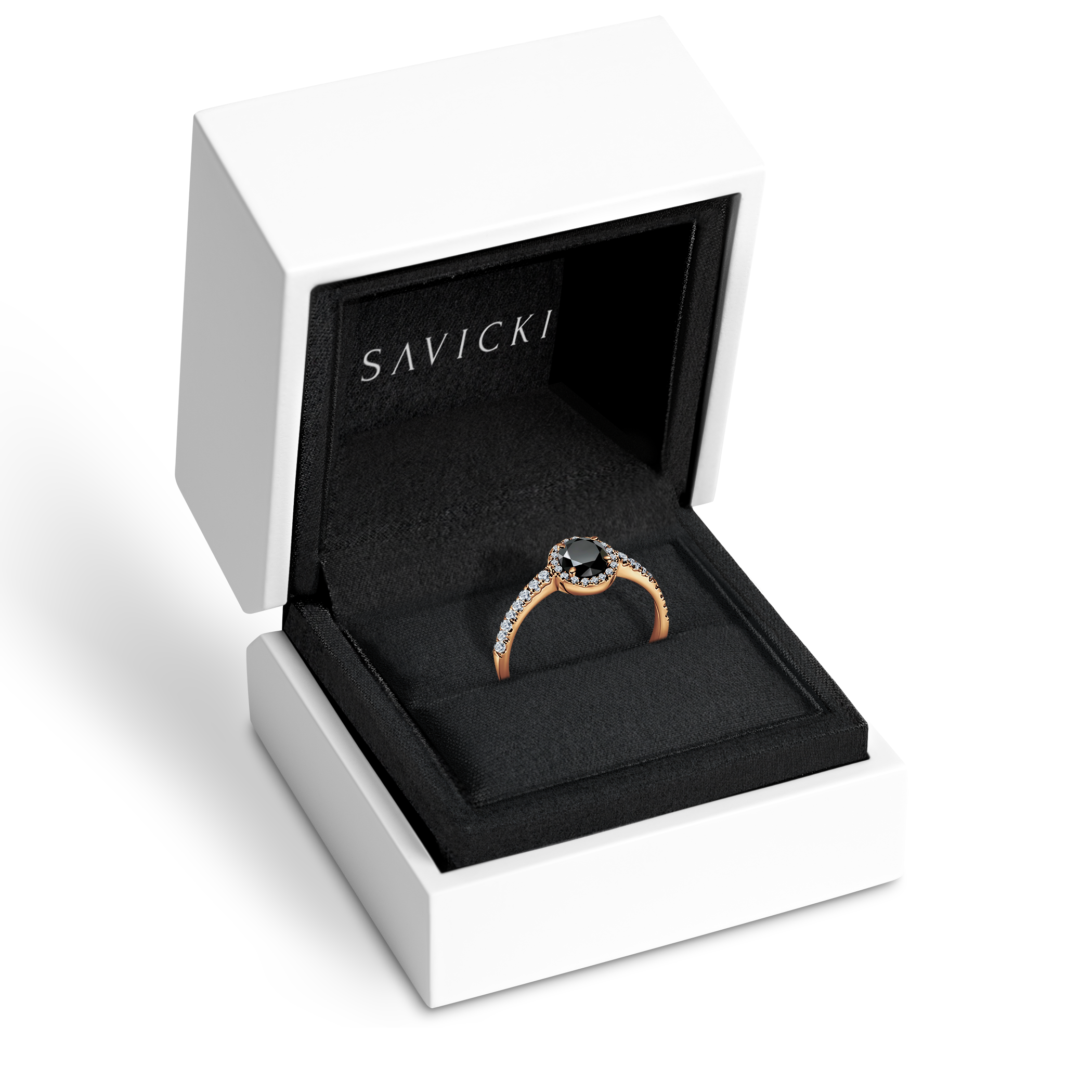 Verlobungsring This is Love: Gold, Schwarz Diamant