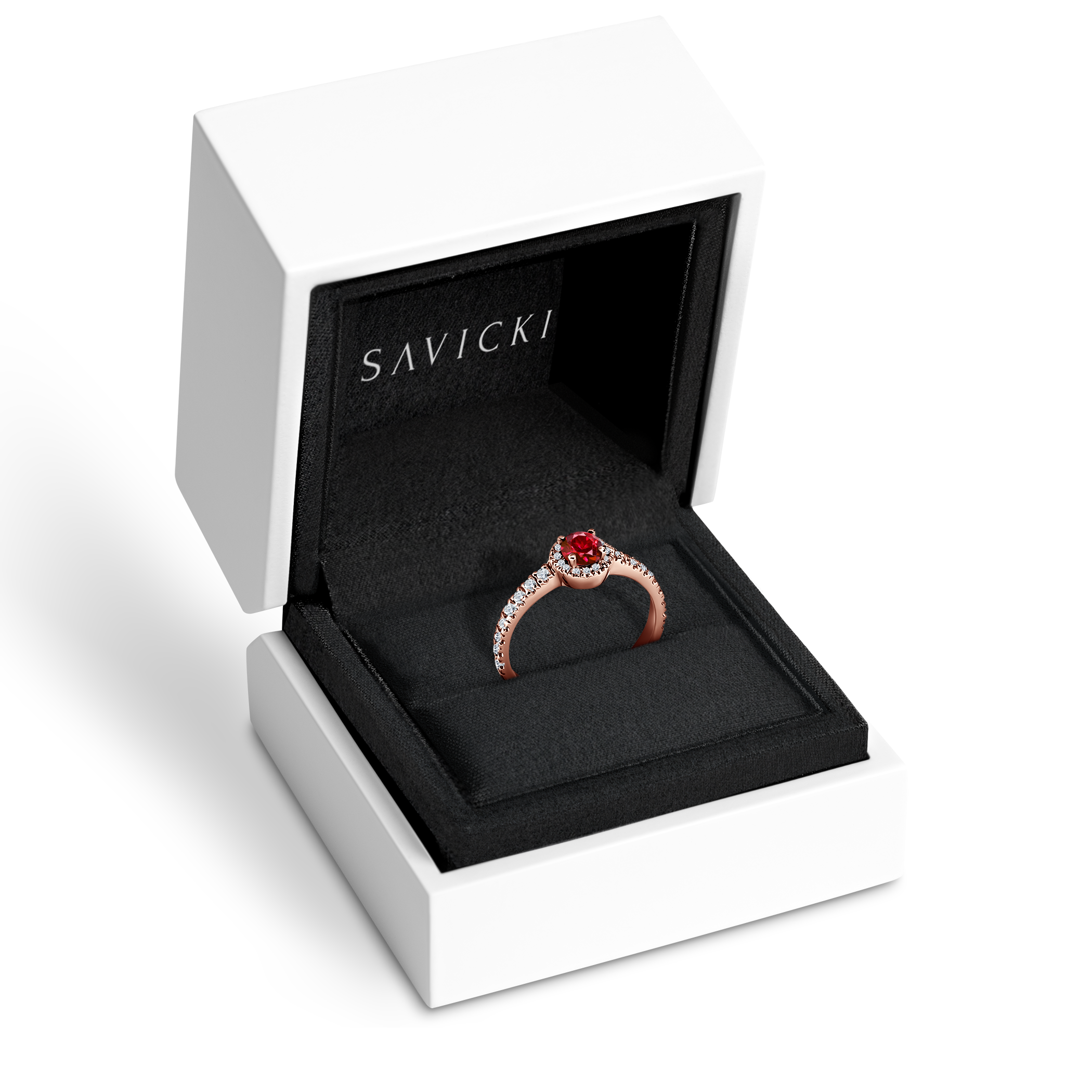 Verlobungsring This is Love: Roségold, Rubin