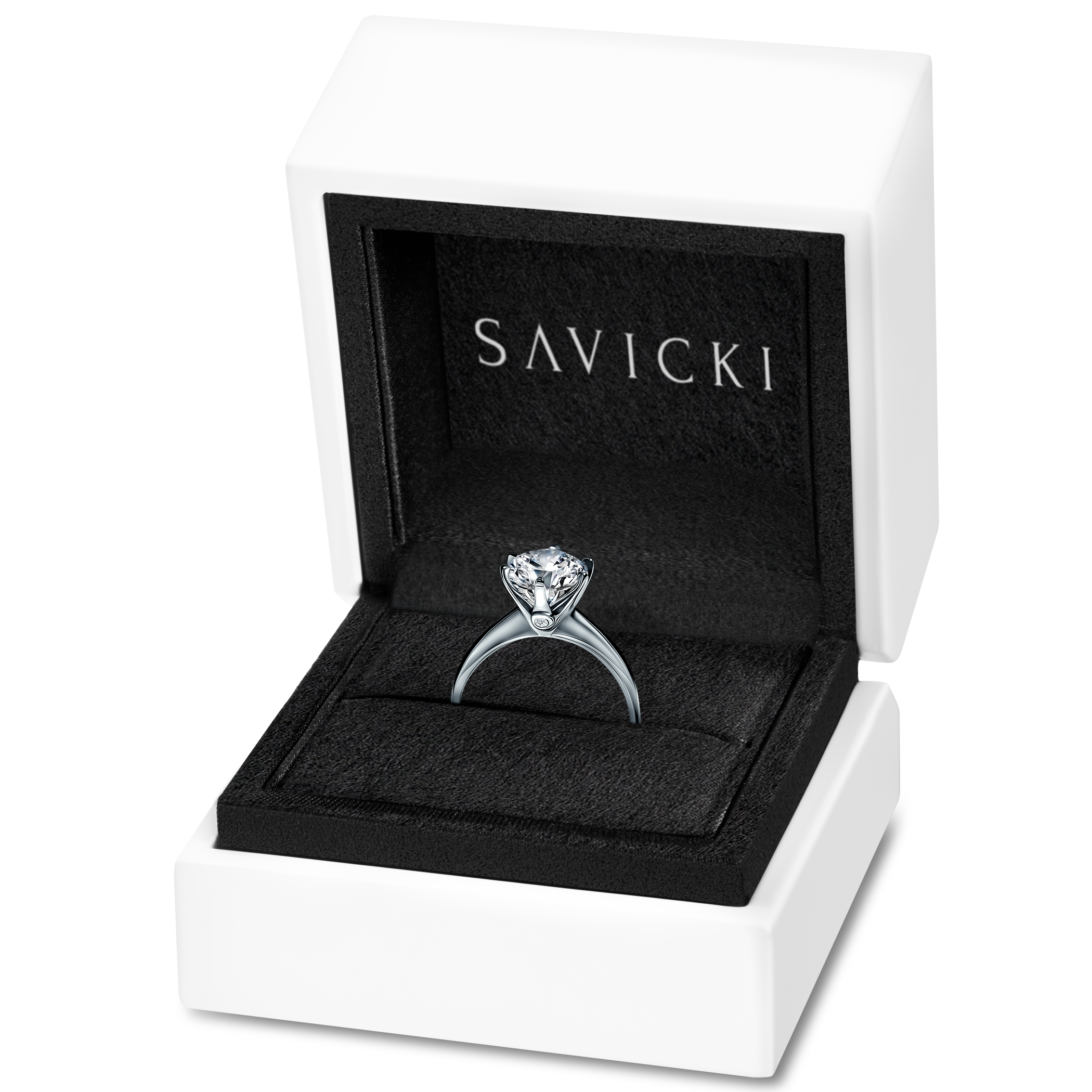 Verlobungsring The Journey: Weißgold, Diamant