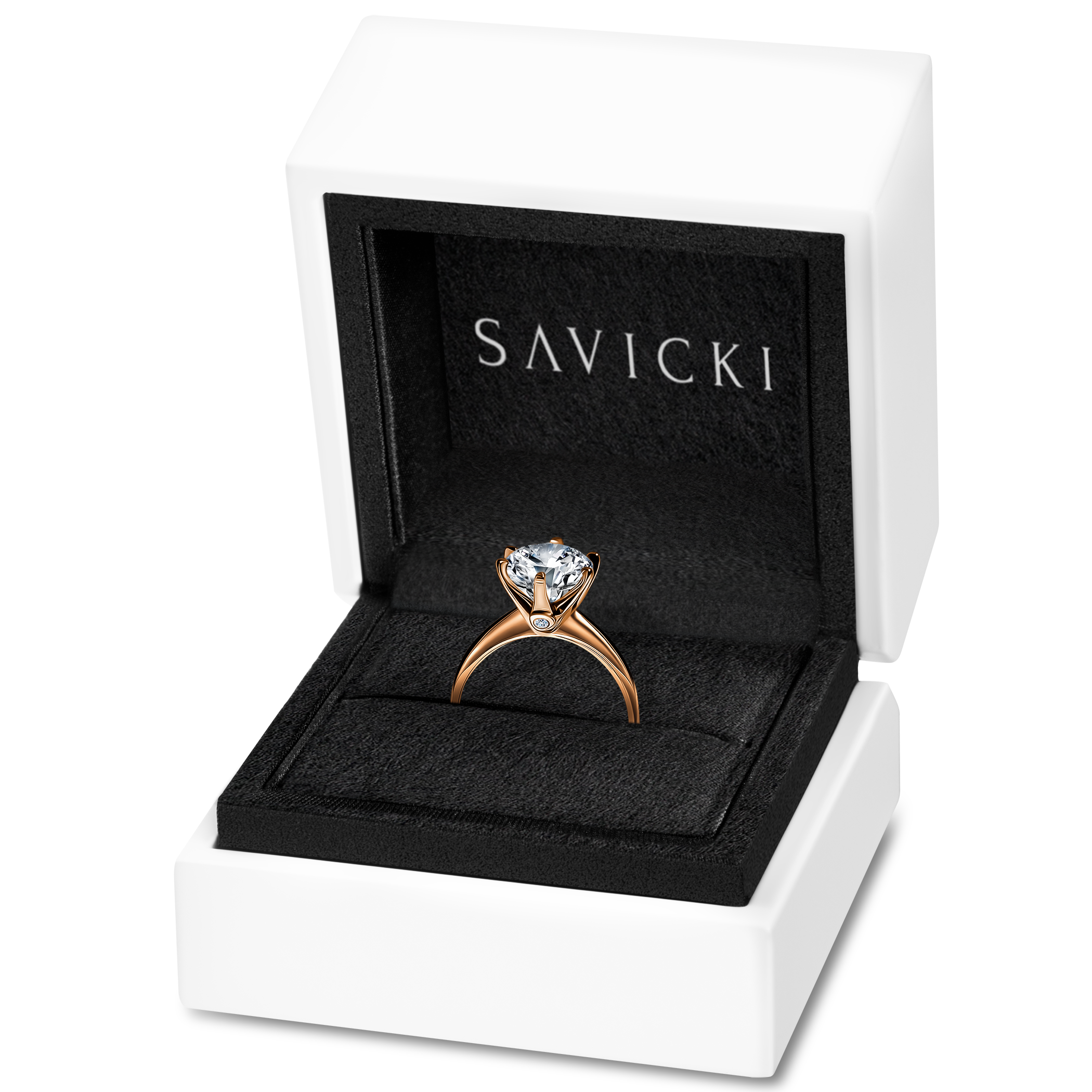 Pierścionek zaręczynowy The Journey: złoty, diament