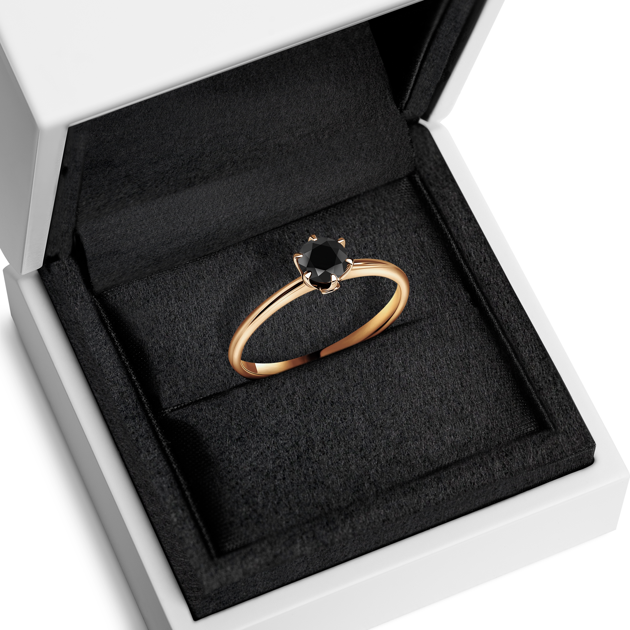 Verlobungsring The Journey: Gold, Schwarz Diamant - 7