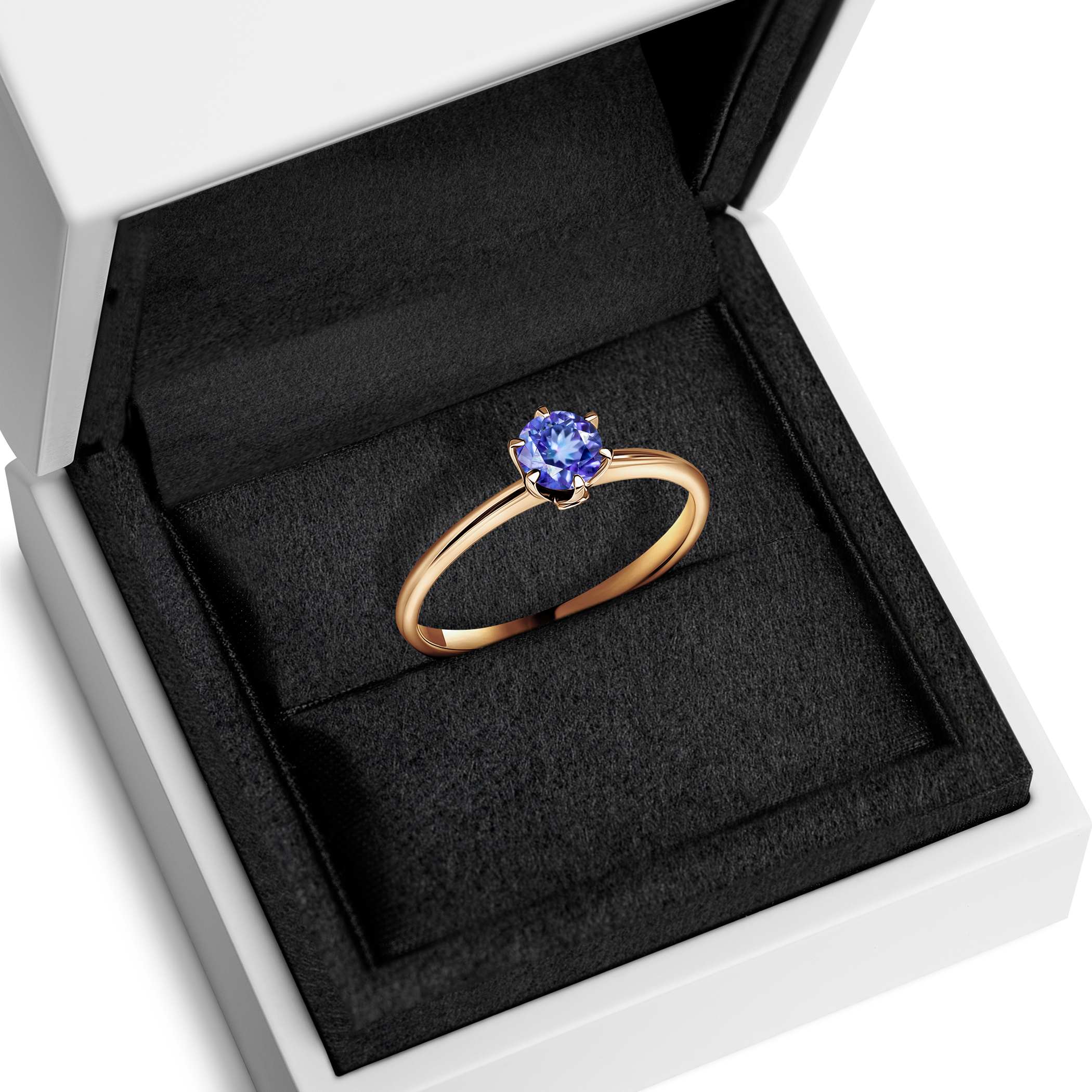 Verlobungsring The Journey: Gold, Tansanit