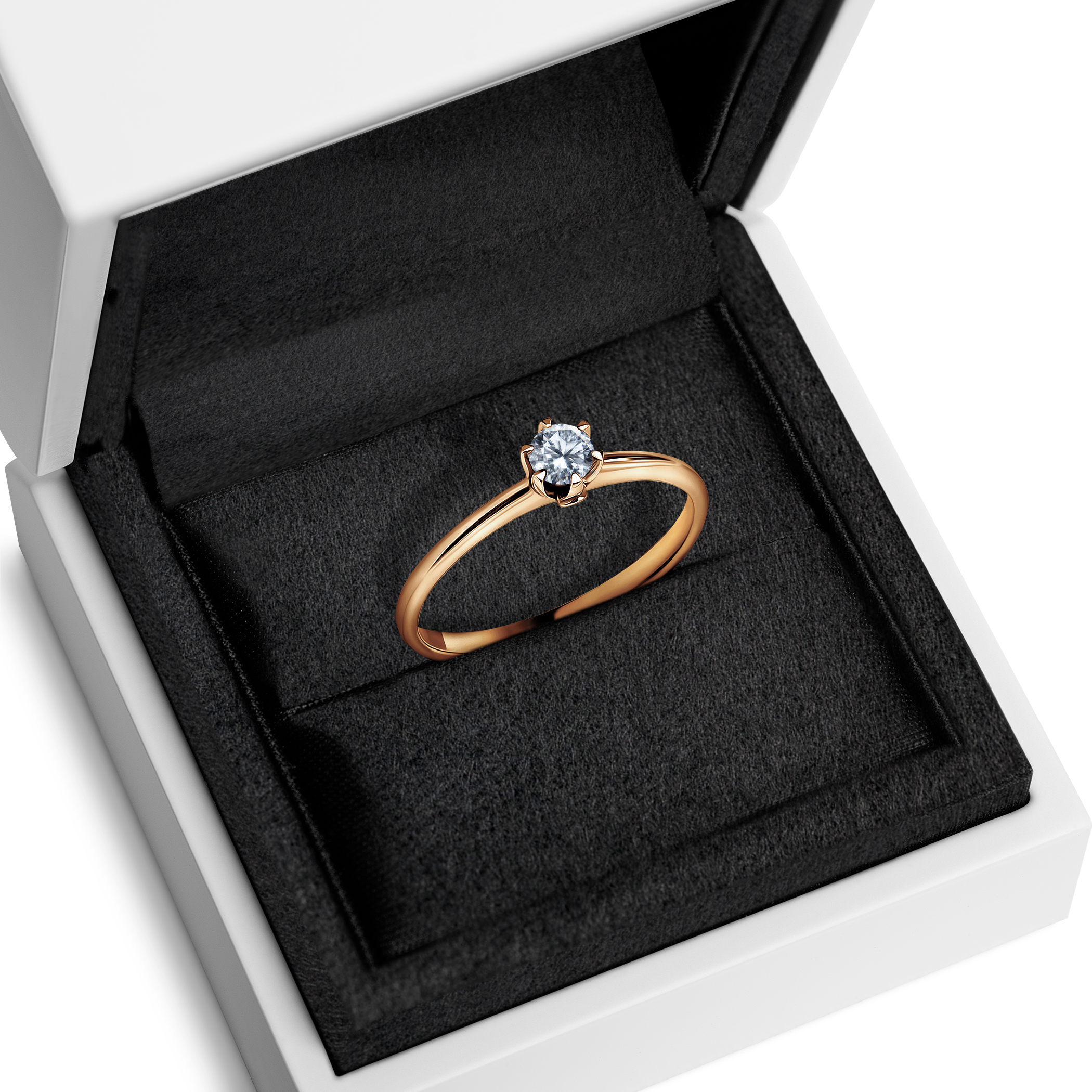 Verlobungsring The Journey: Gold, Diamant