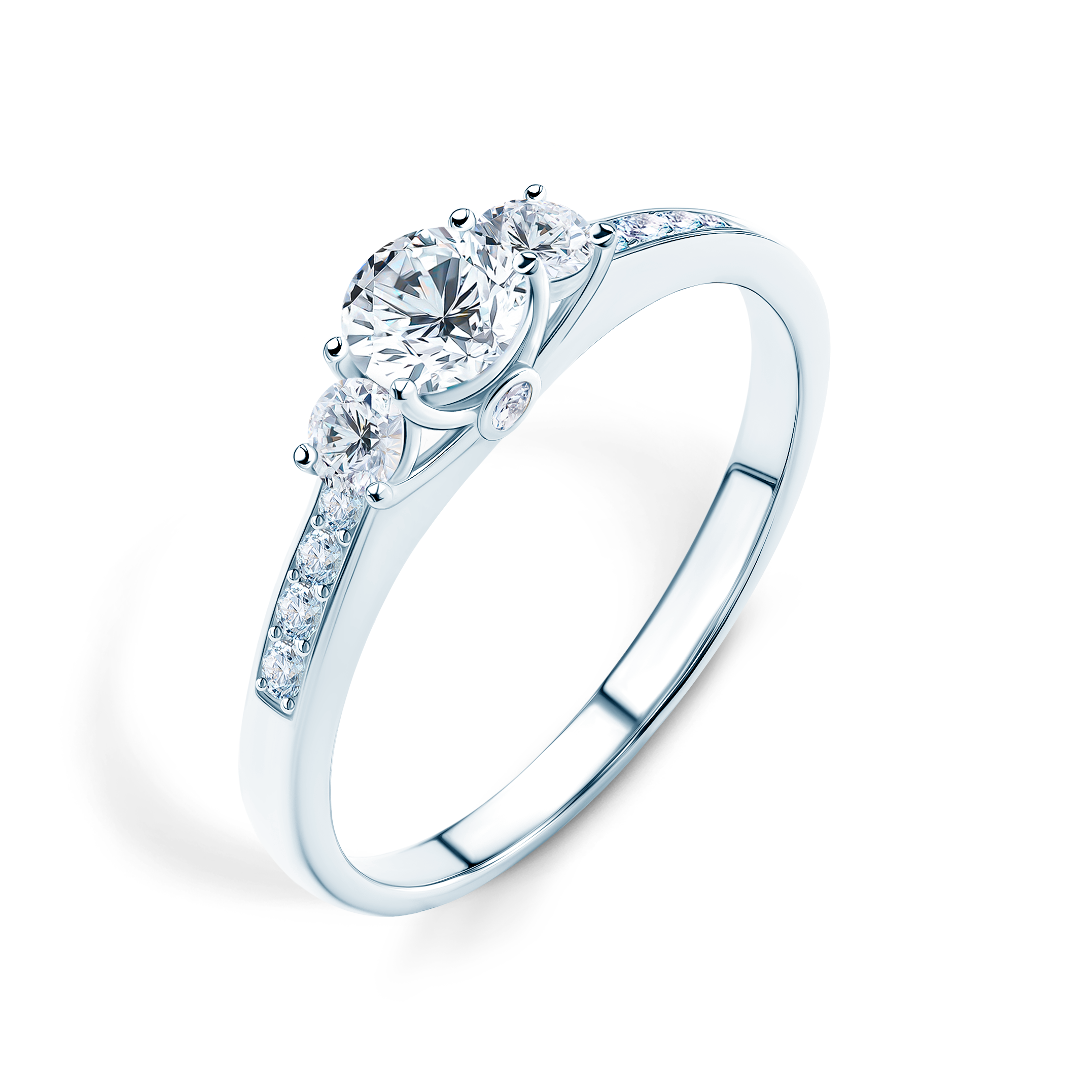 Verlobungsring Dream: Weißgold, Labordiamant