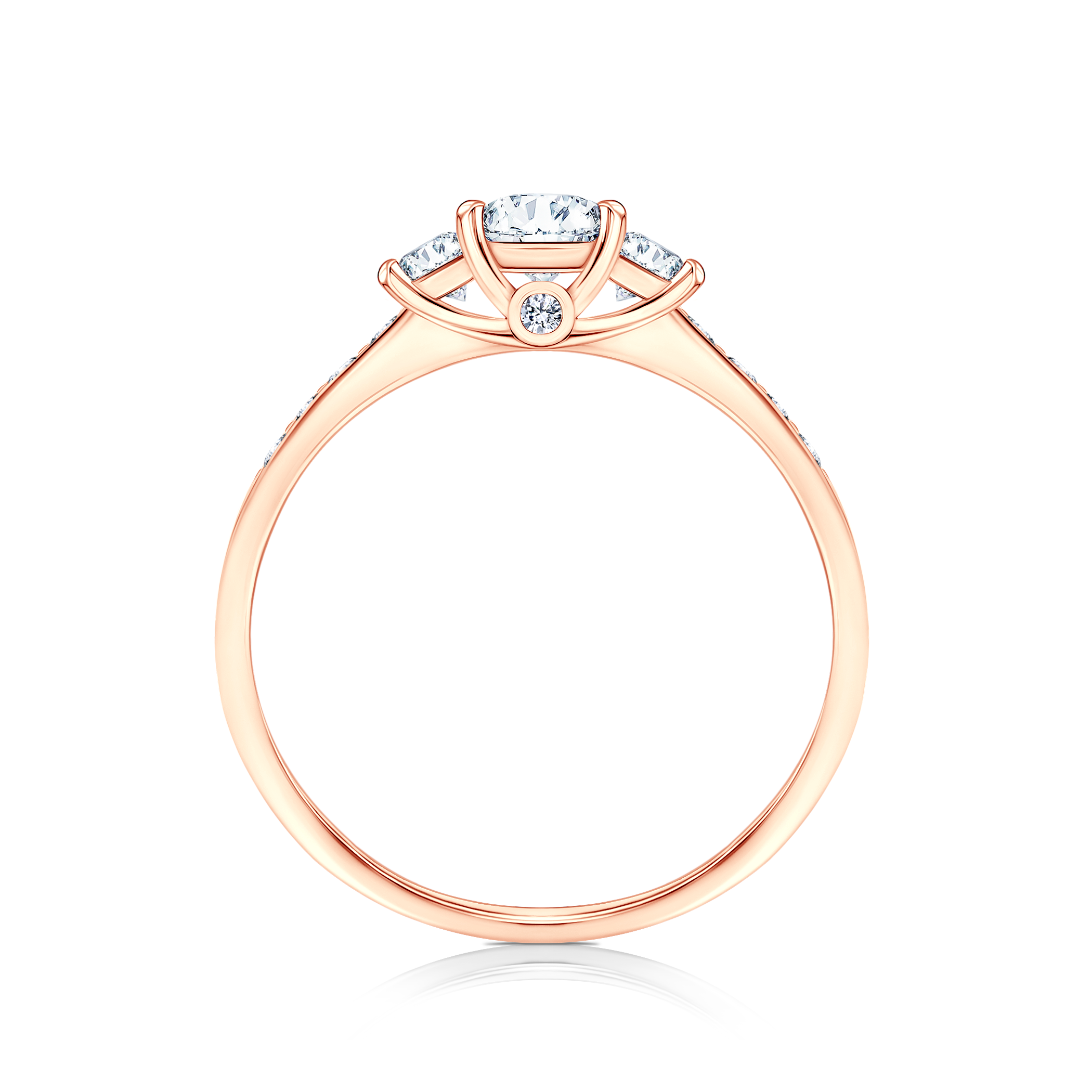 Verlobungsring Dream: Roségold, Labordiamant