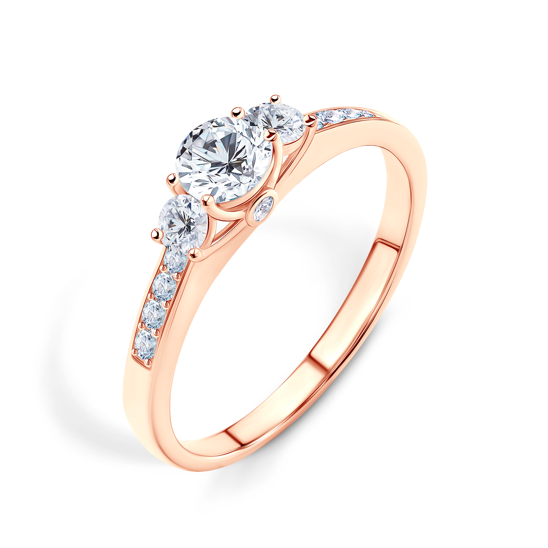 Verlobungsring Dream: Roségold, Labordiamant