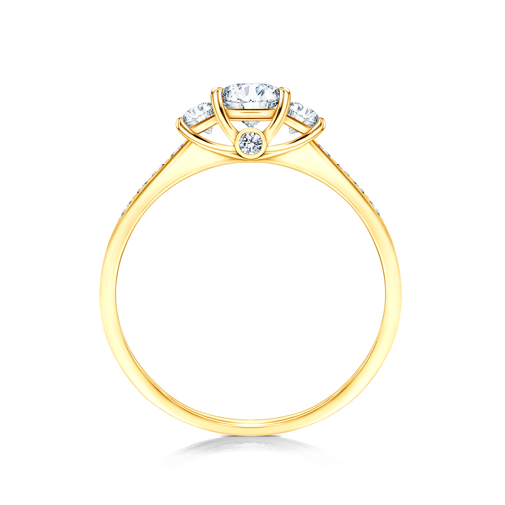 Verlobungsring Dream: Gold, Labordiamant