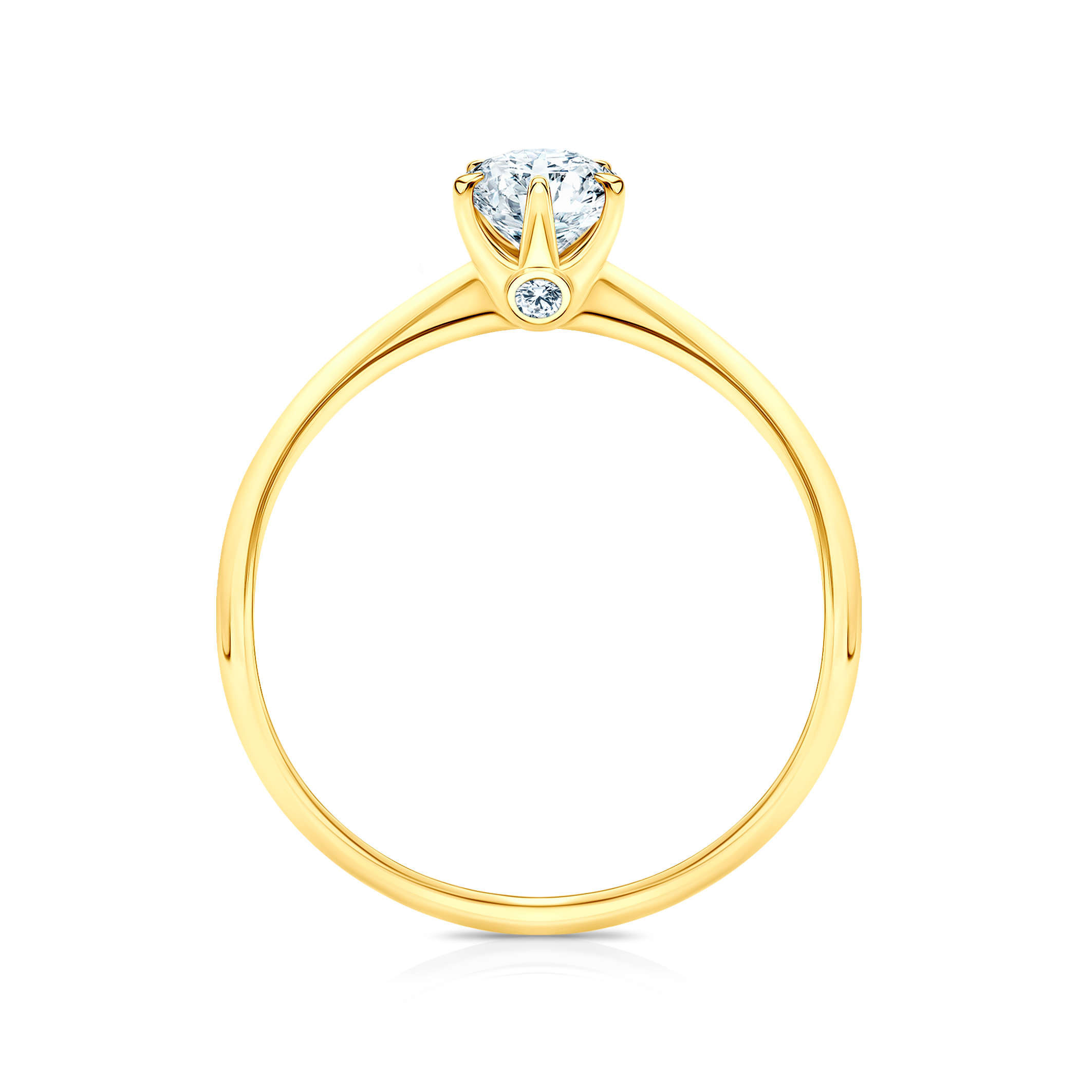 Verlobungsring The Journey: Gold, Labordiamant