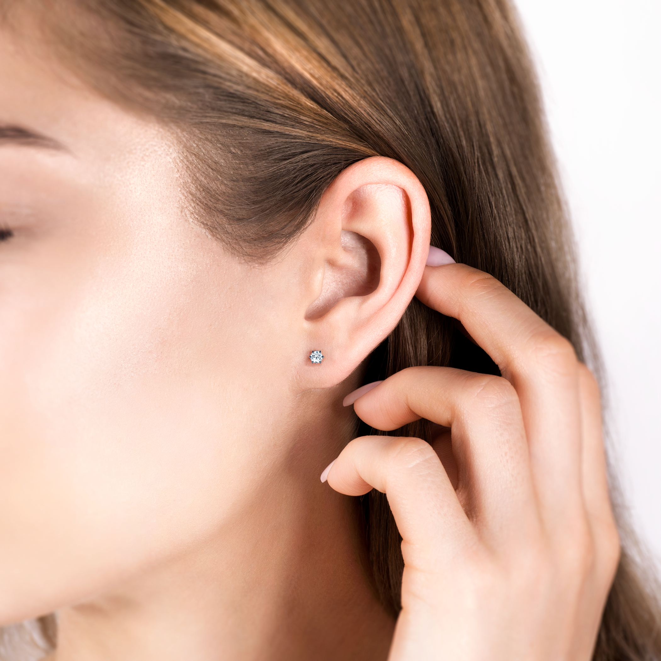 Kolczyki SAVICKI: czarne złoto, diamenty laboratoryjne