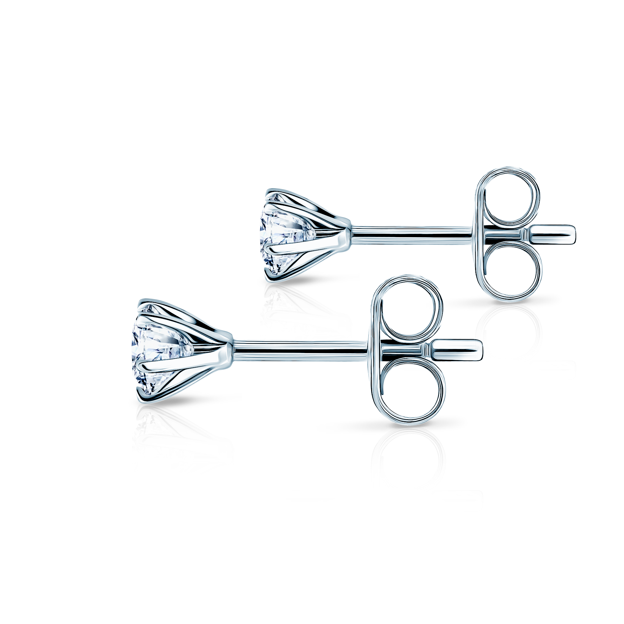 Kolczyki SAVICKI: białe złoto, diamenty laboratoryjne