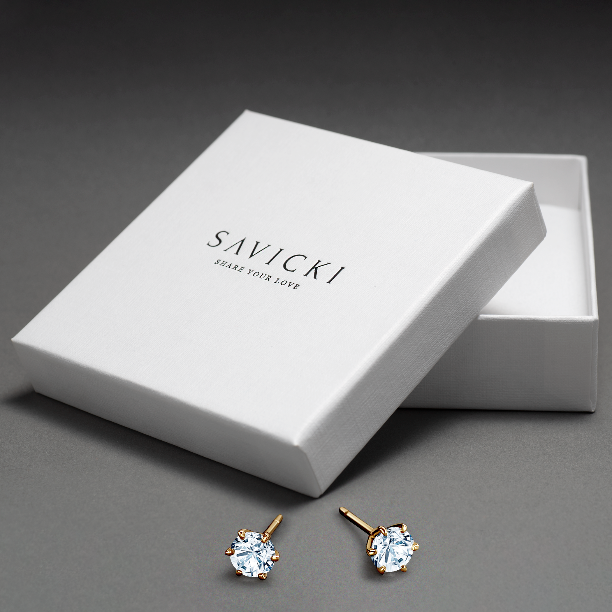 Ohrringe SAVICKI: Gold, Labordiamanten - 6