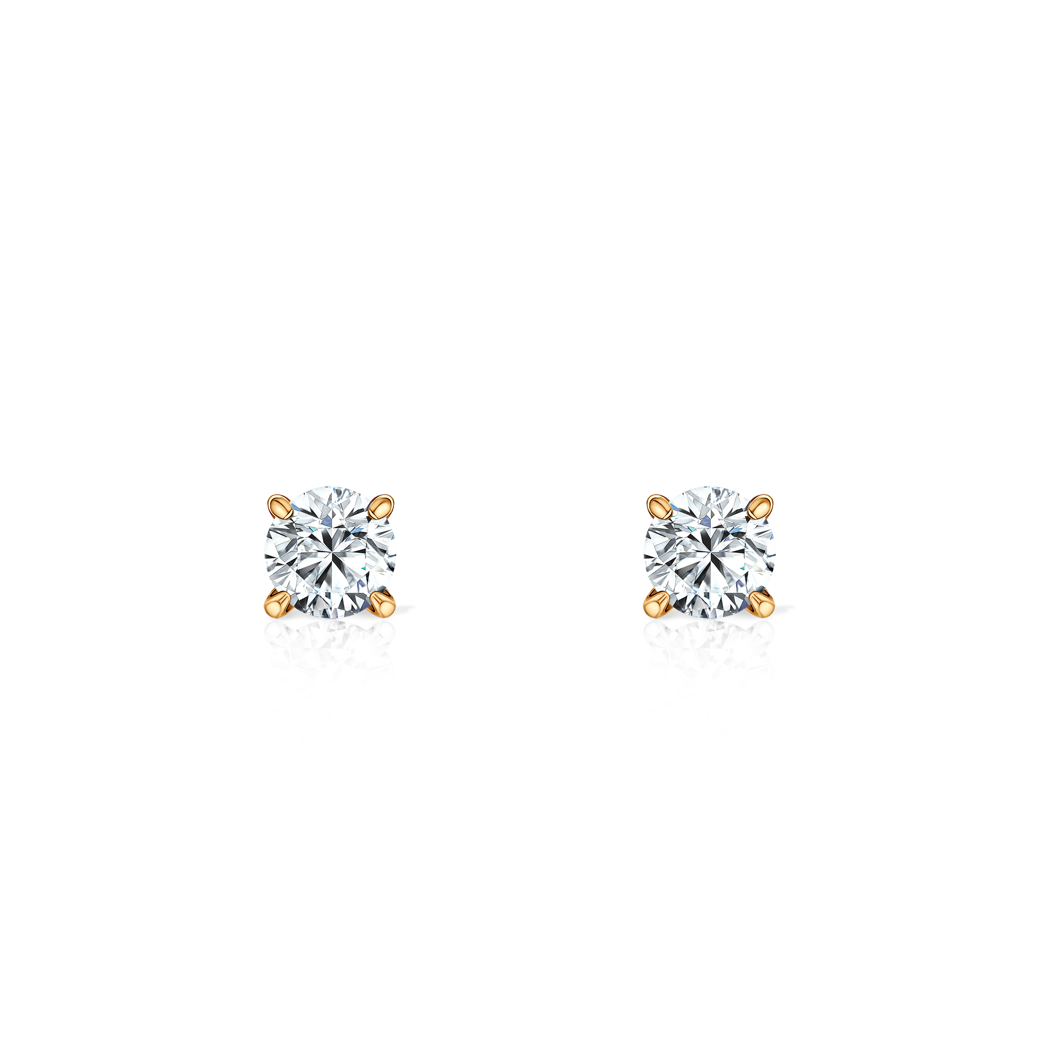 The Light earrings: gold, lab-grown diamonds
