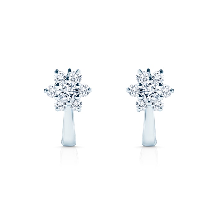 Earrings Savicki: white gold, diamonds