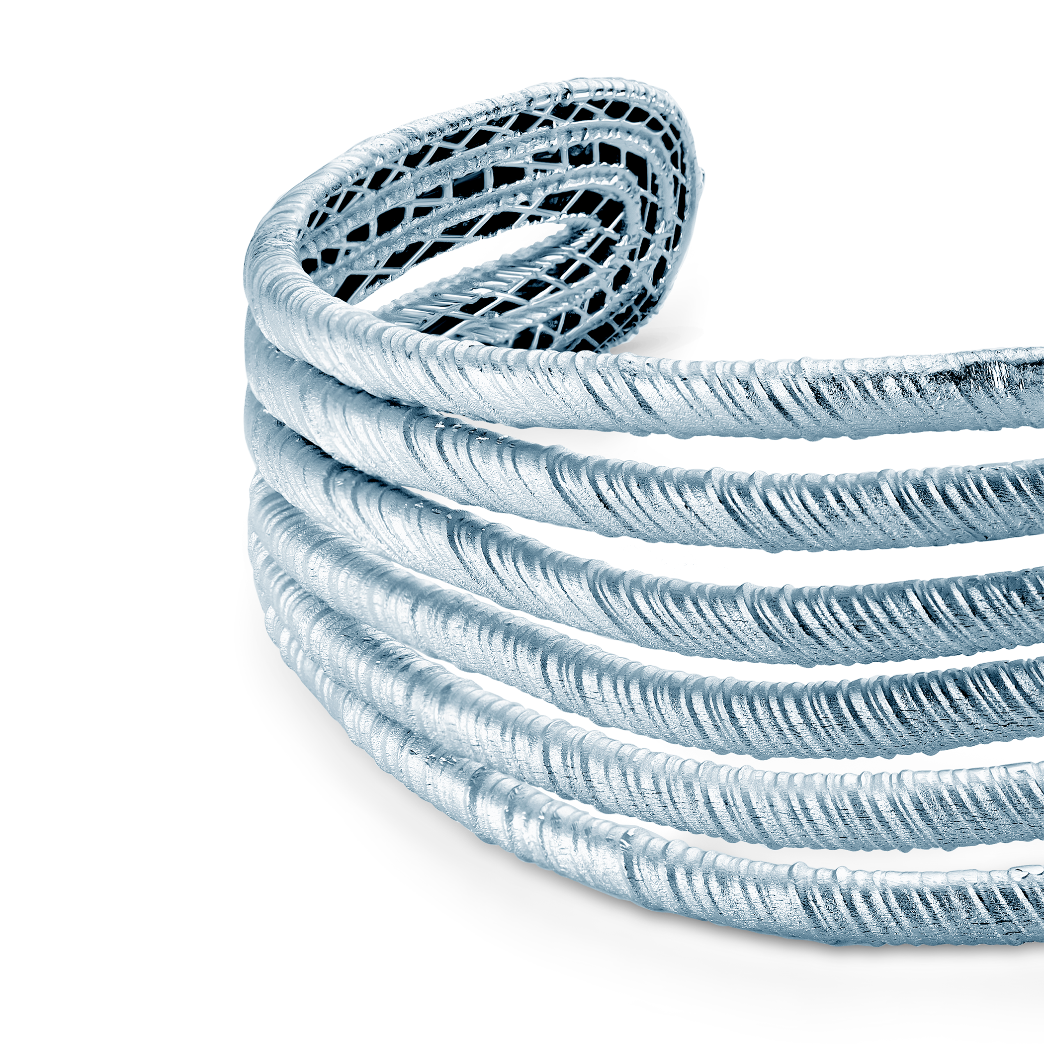 Bransoletka Mankietowa srebrna 27mm