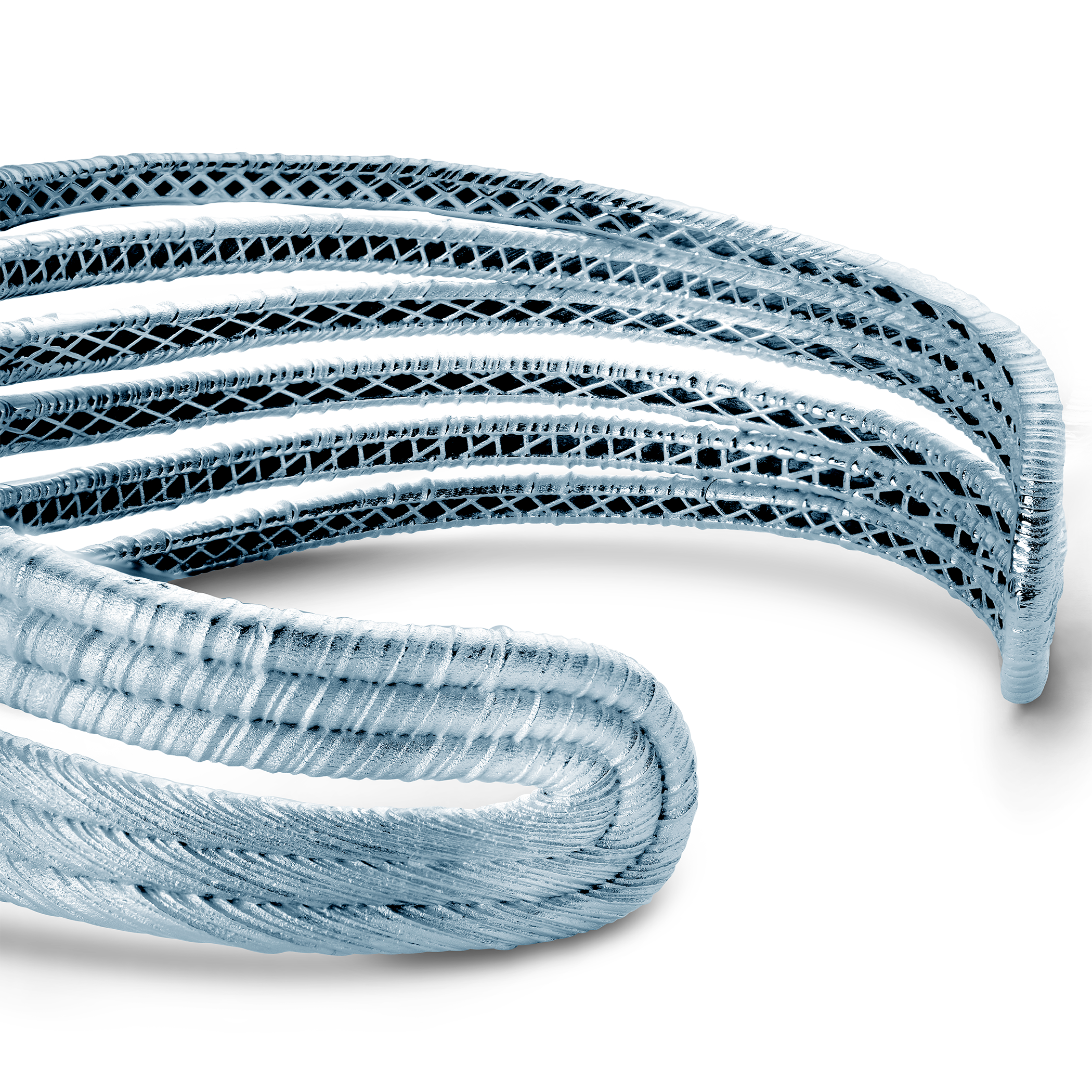 Bransoletka Mankietowa srebrna 27mm