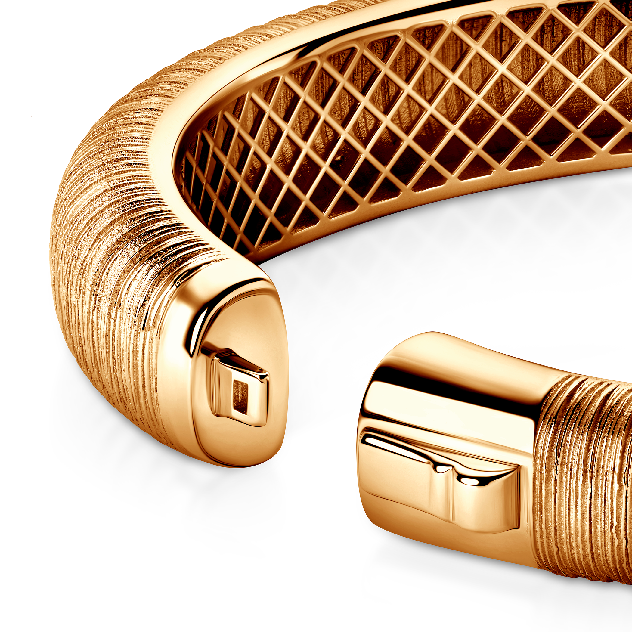 Bransoletka srebrna Luneé, pozłacana