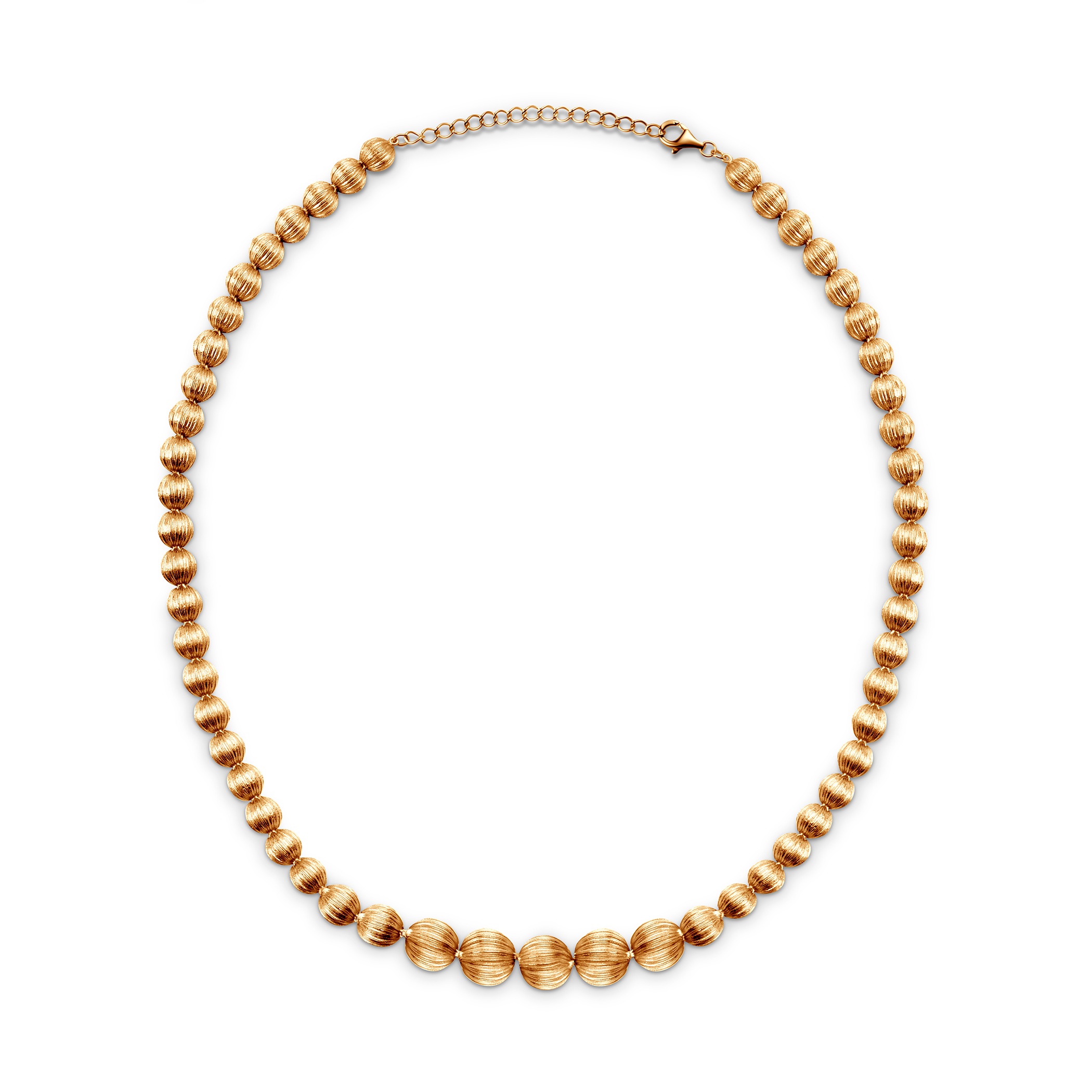 Naszyjnik srebrny Luneé, pozłacany