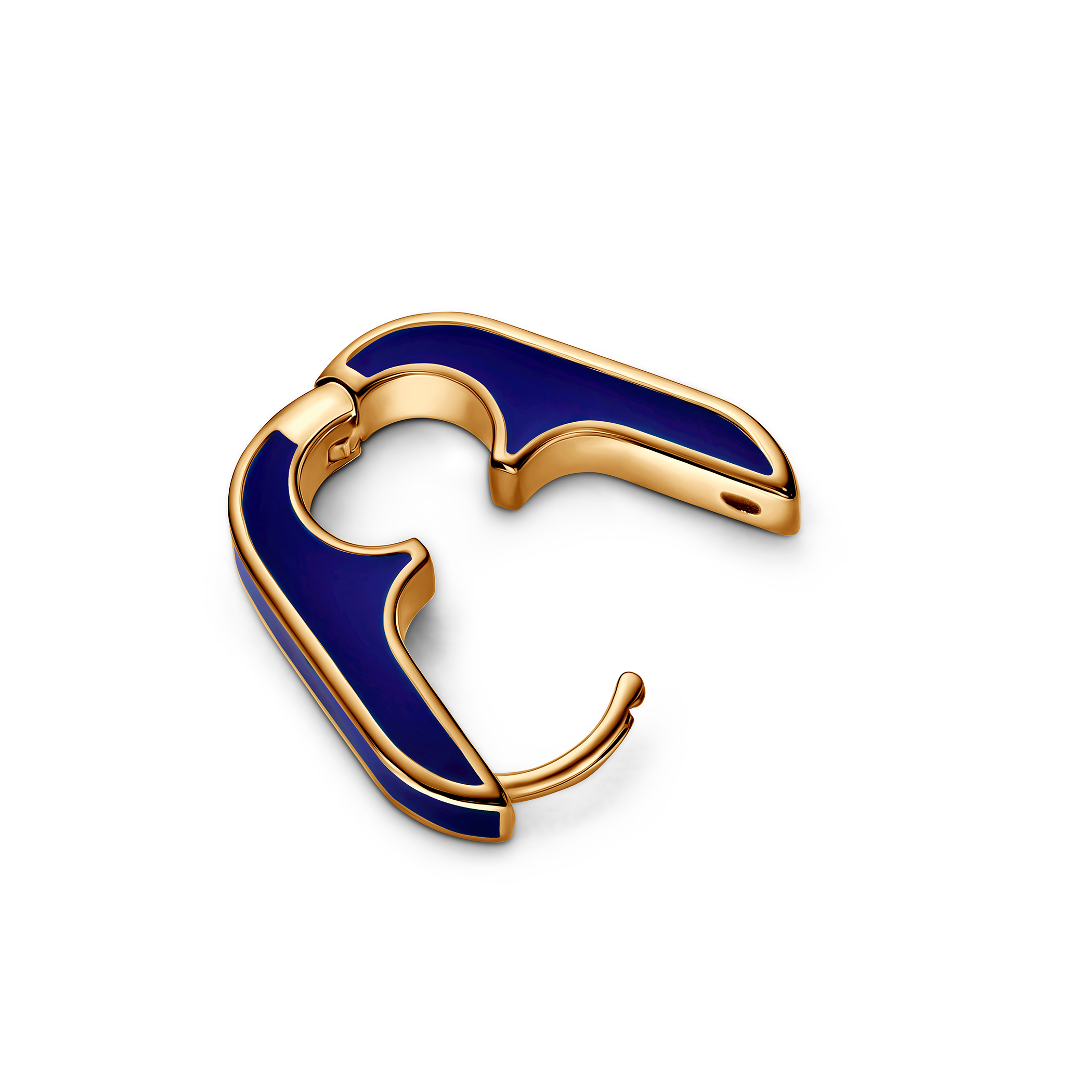 Kolczyki srebrne Prismé, pozłacane