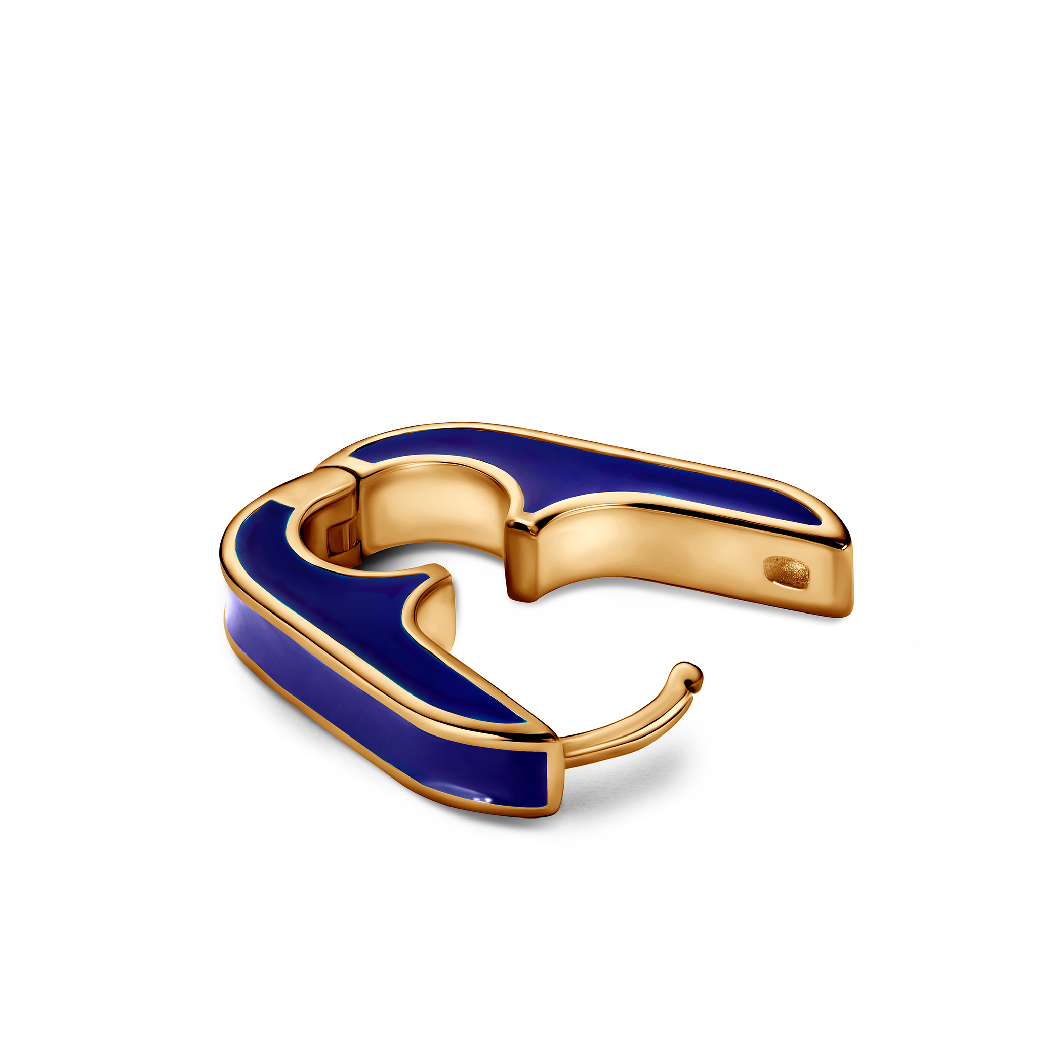 Kolczyki srebrne Prismé, pozłacane