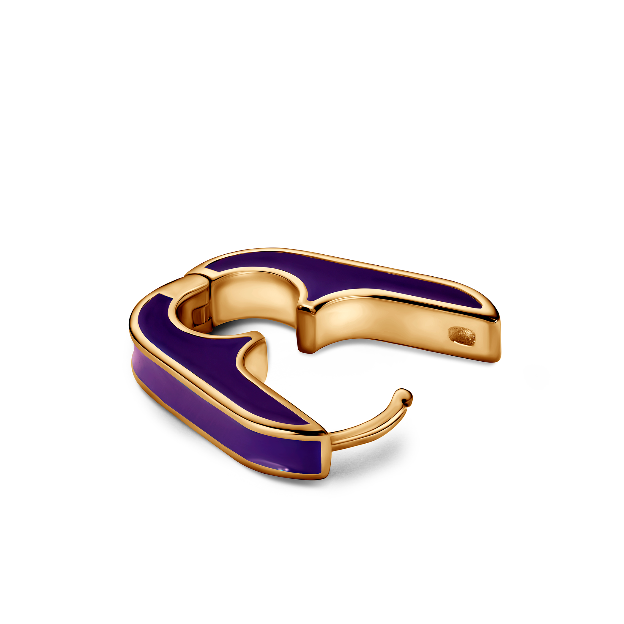 Kolczyki srebrne Prismé, pozłacane