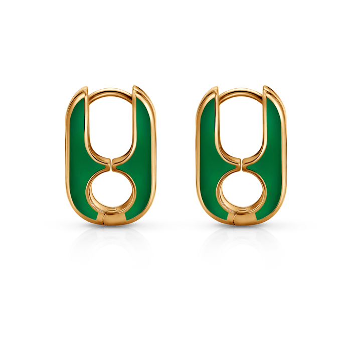 Náušnice Prismé: pozlacené stříbro