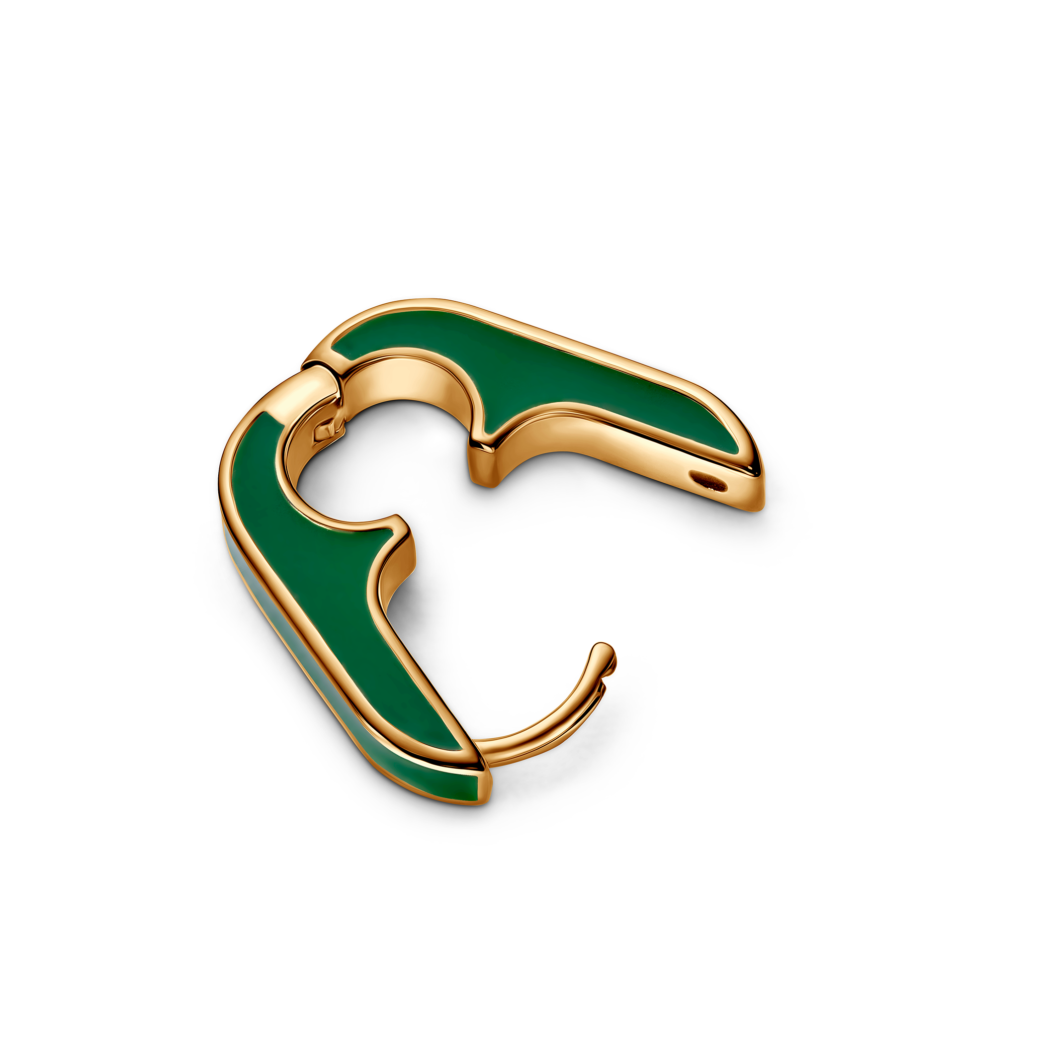 Kolczyki srebrne Prismé, pozłacane