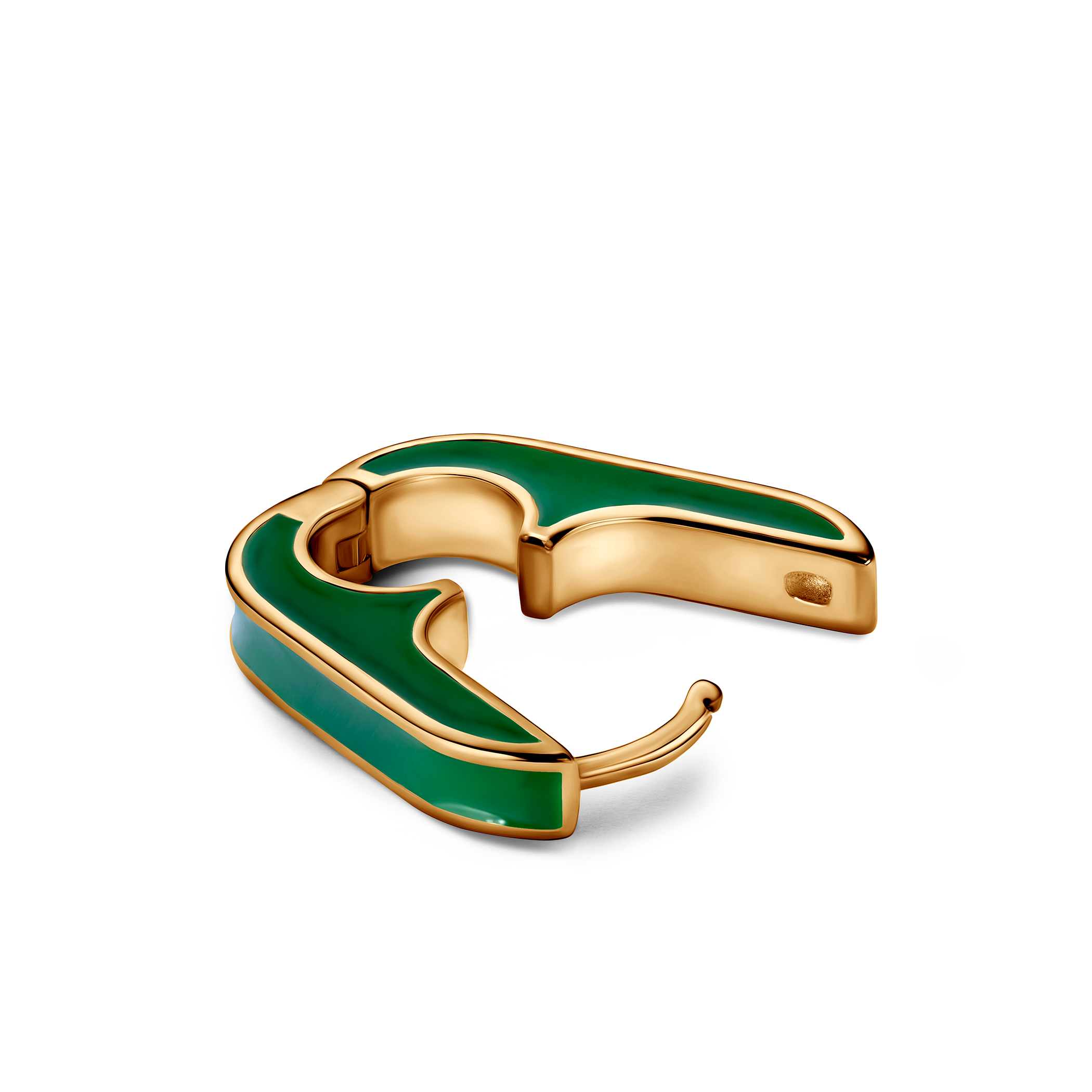 Kolczyki srebrne Prismé, pozłacane